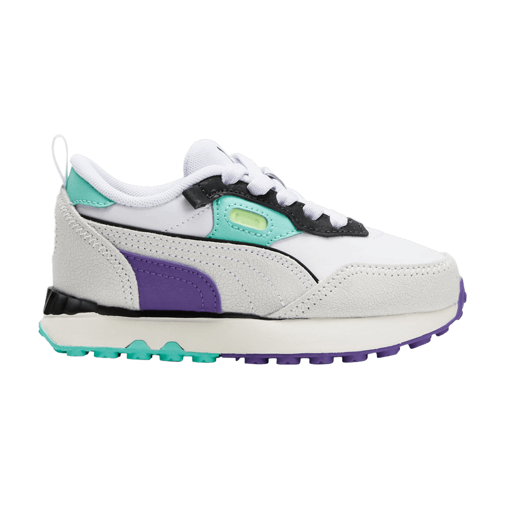Pre-owned Puma Rider Fv Little Kid 'spring Fling' In White