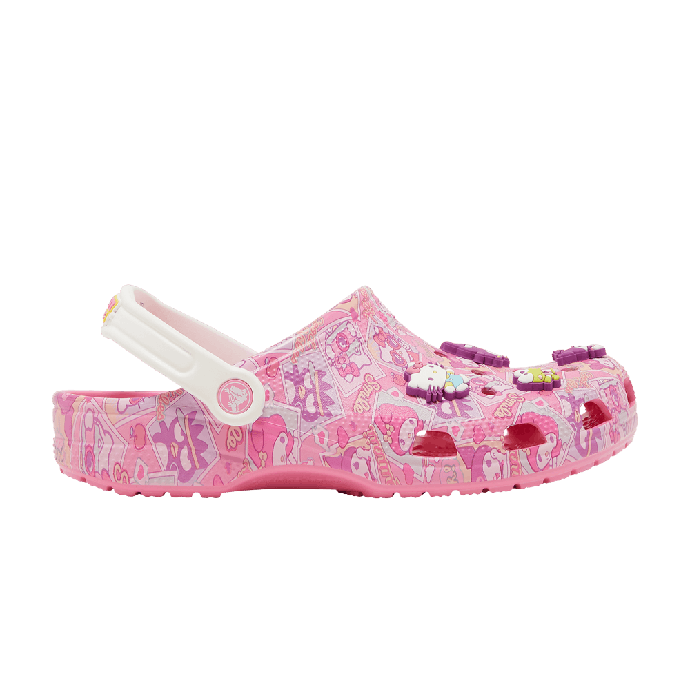 Pre-owned Crocs Hello Kitty X Classic Clog 'hello Kitty And Friends' In Pink