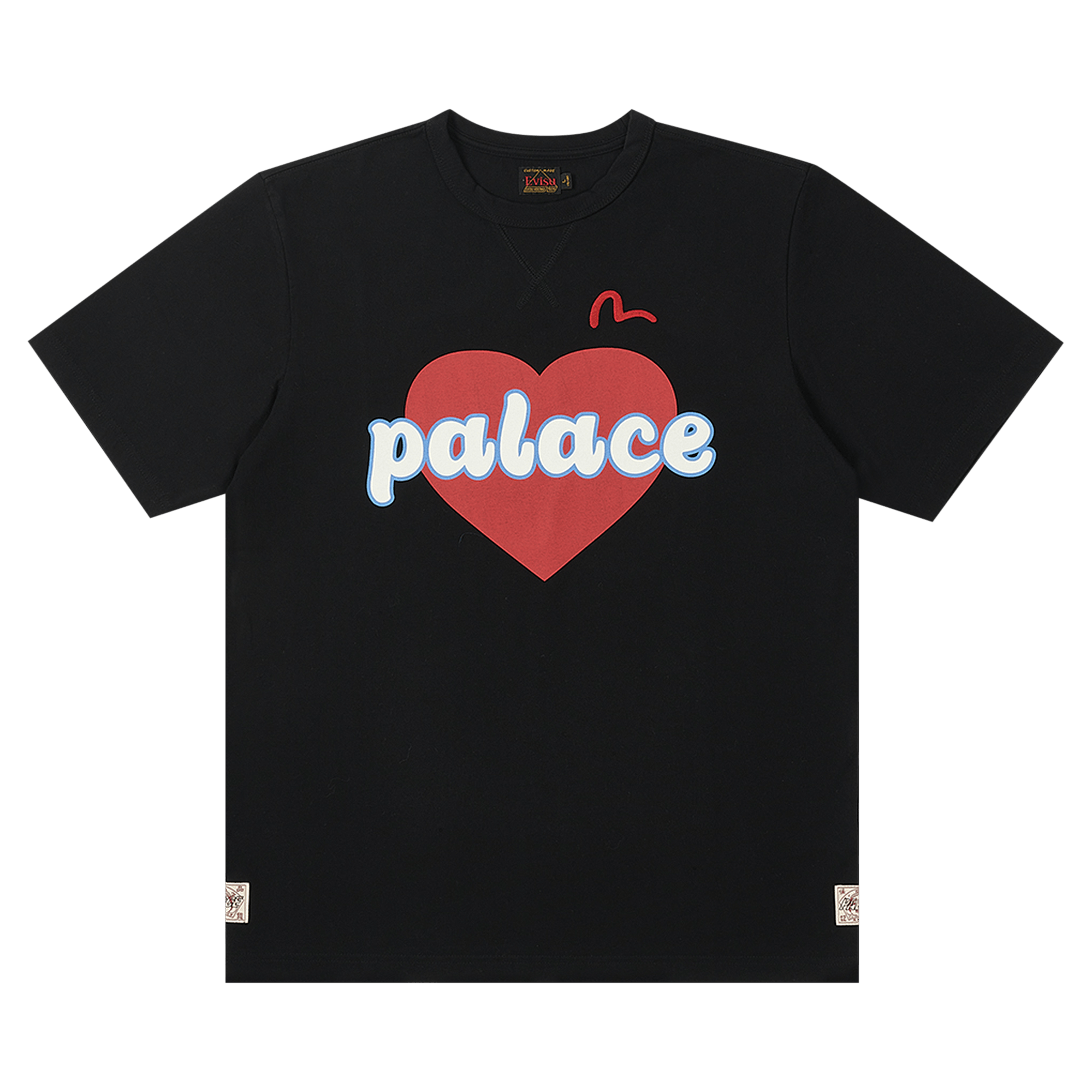 Palace x Evisu Heart T-Shirt 'Black'