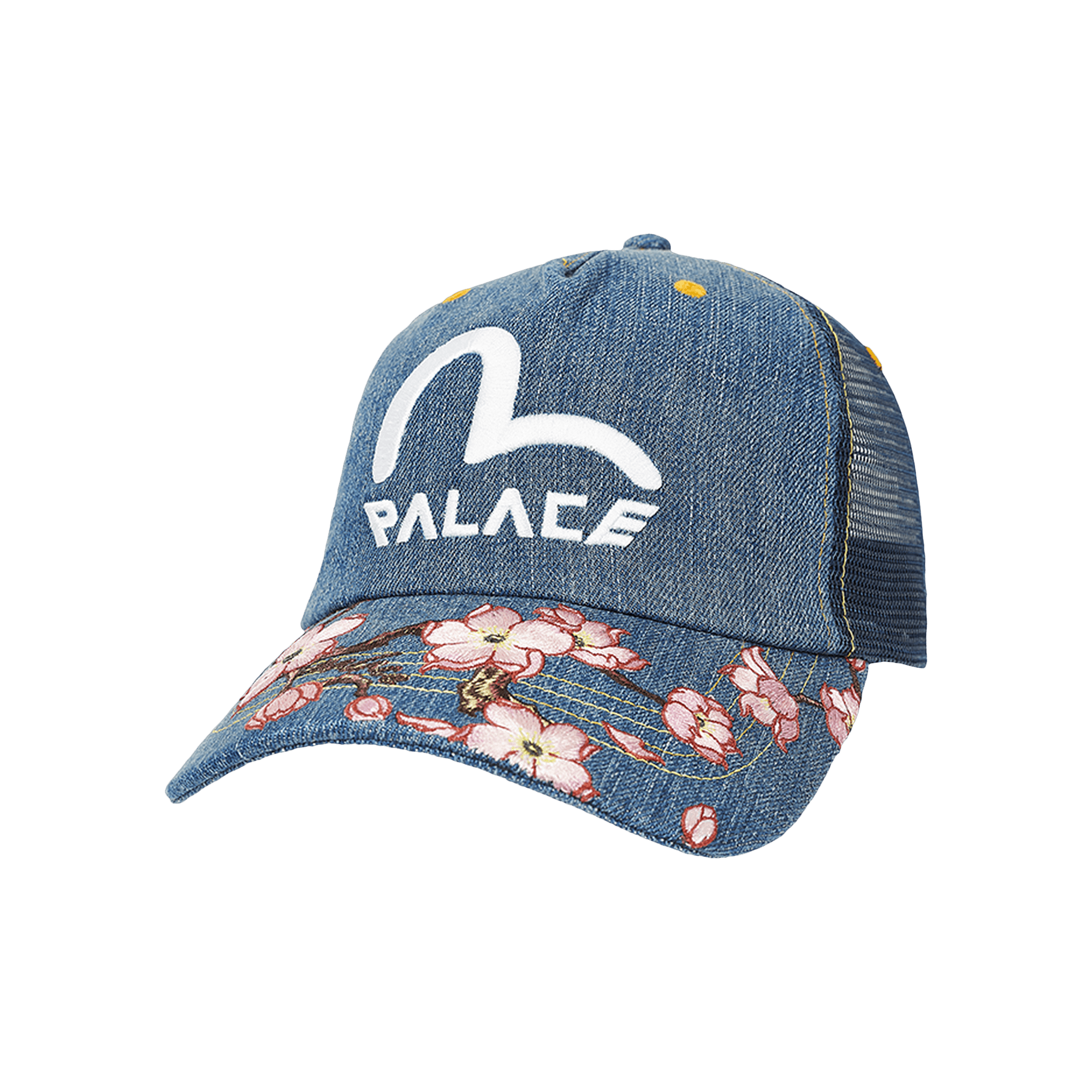 Palace x Evisu Denim And Mesh Trucker 'Stone Wash'