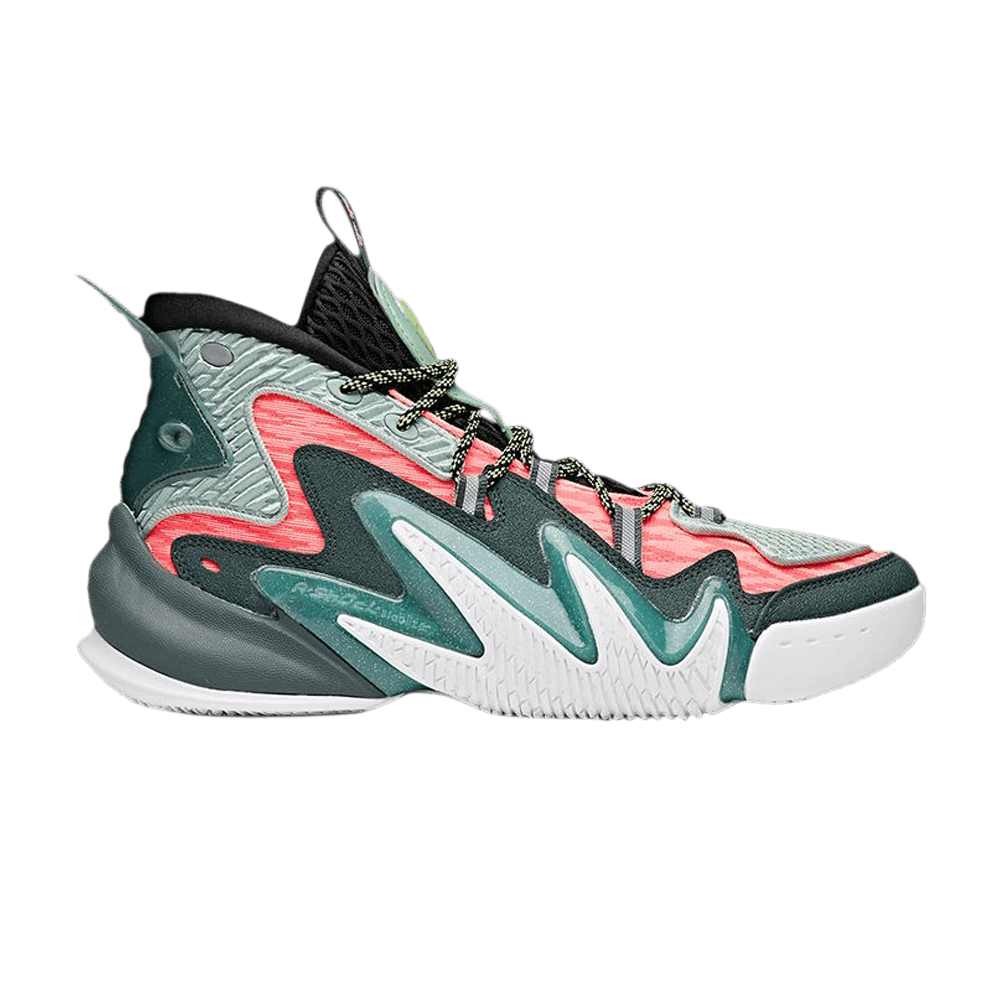 Pre-owned Anta Shock The Game 4 'crazy Tide' In Green