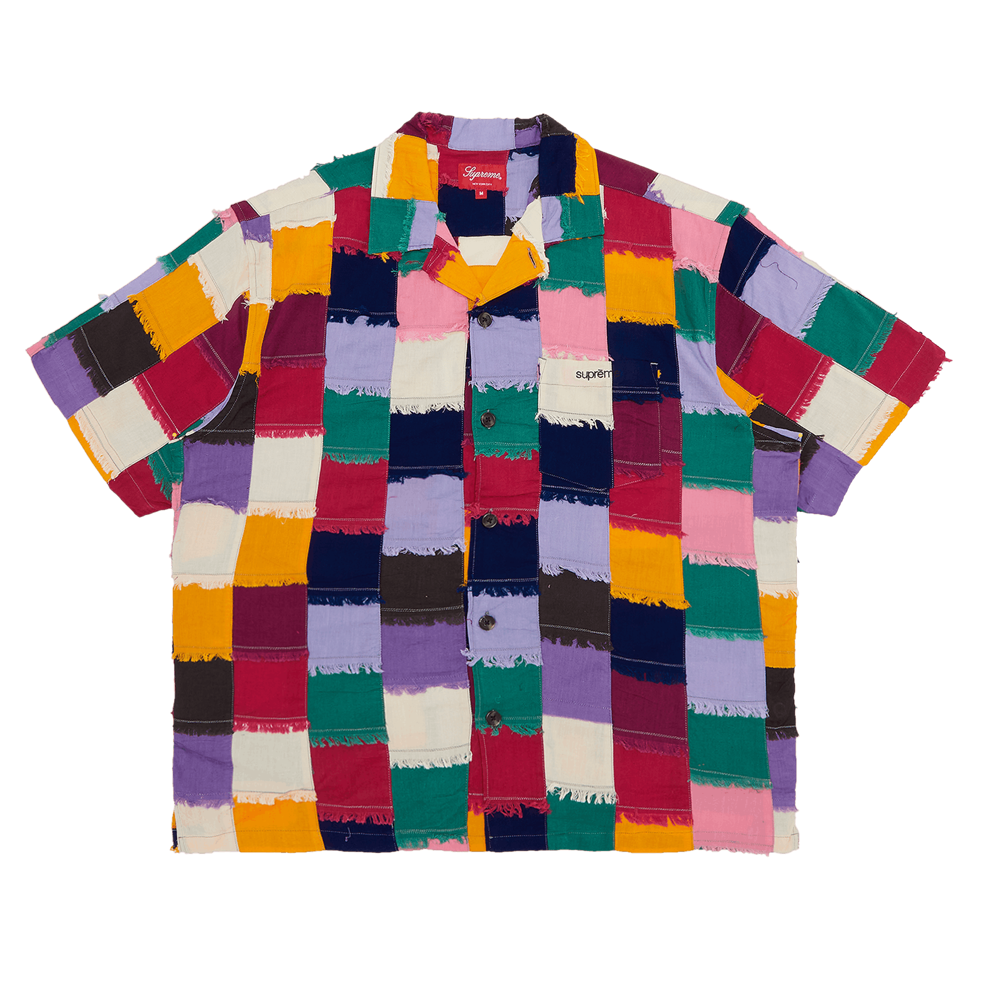 Supreme Patchwork Short-Sleeve Shirt 'Multicolor'