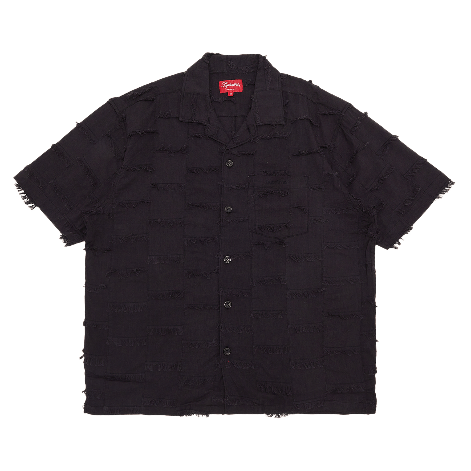 Supreme Patchwork Short-Sleeve Shirt 'Black'