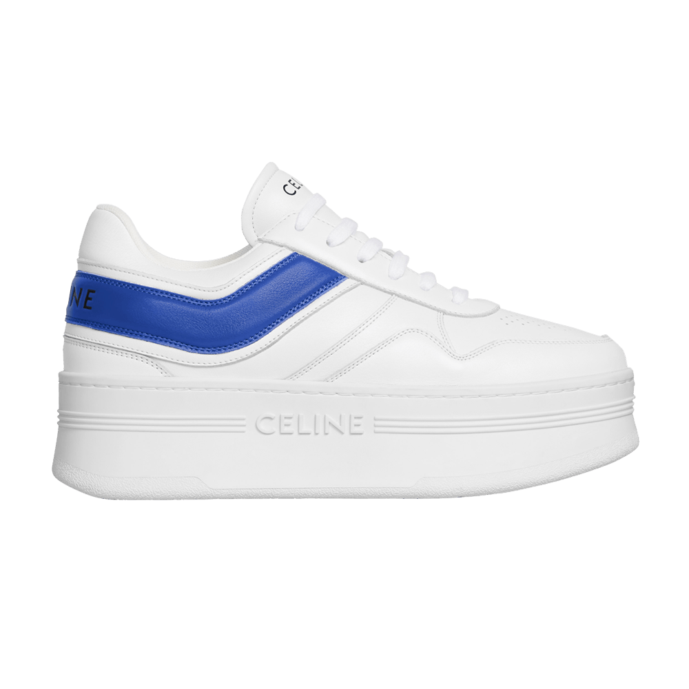 Buy CELINE Wmns Block Wedge Sneaker 'Optic White Blue