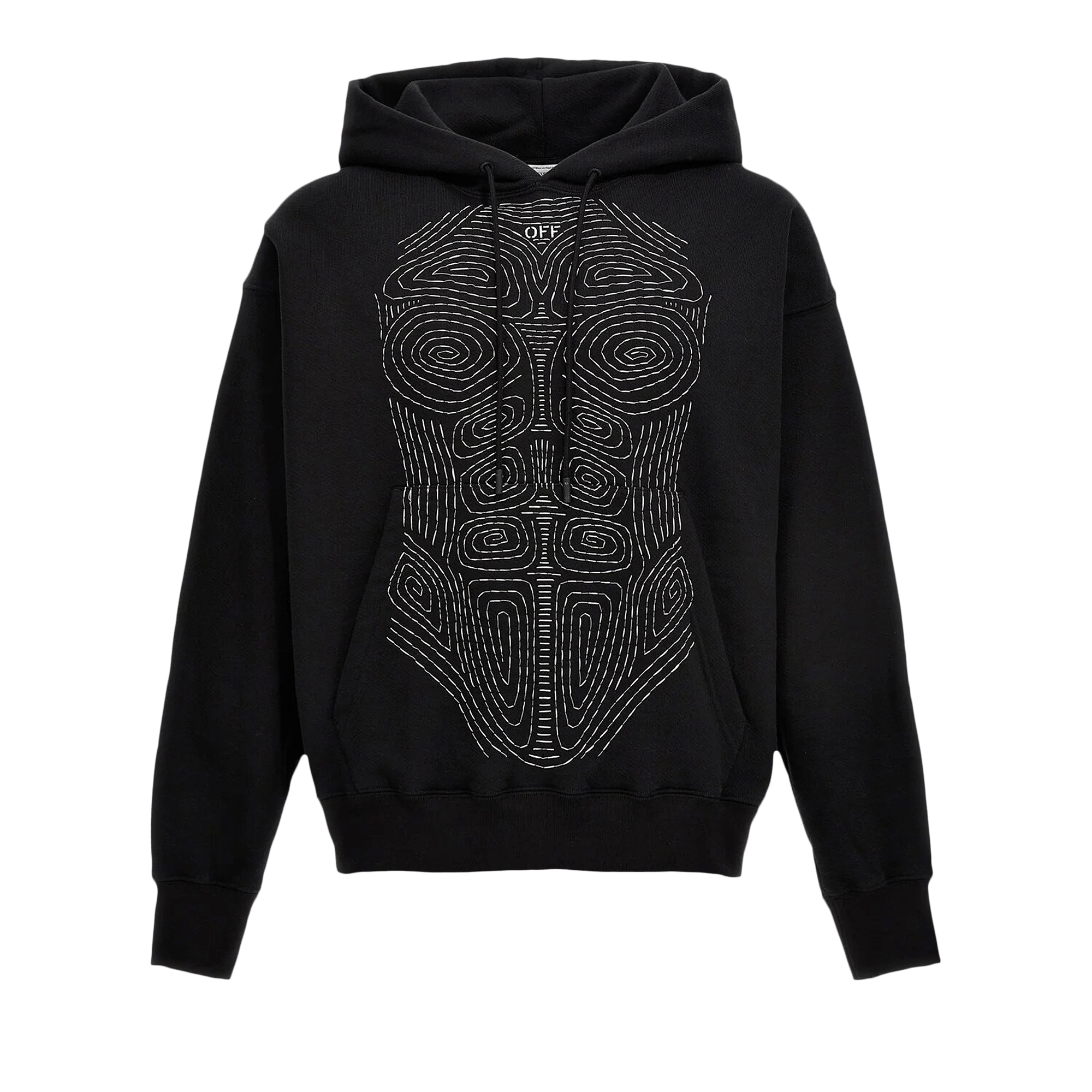 Off-White Body Stitch Skate Hoodie 'Black/White'