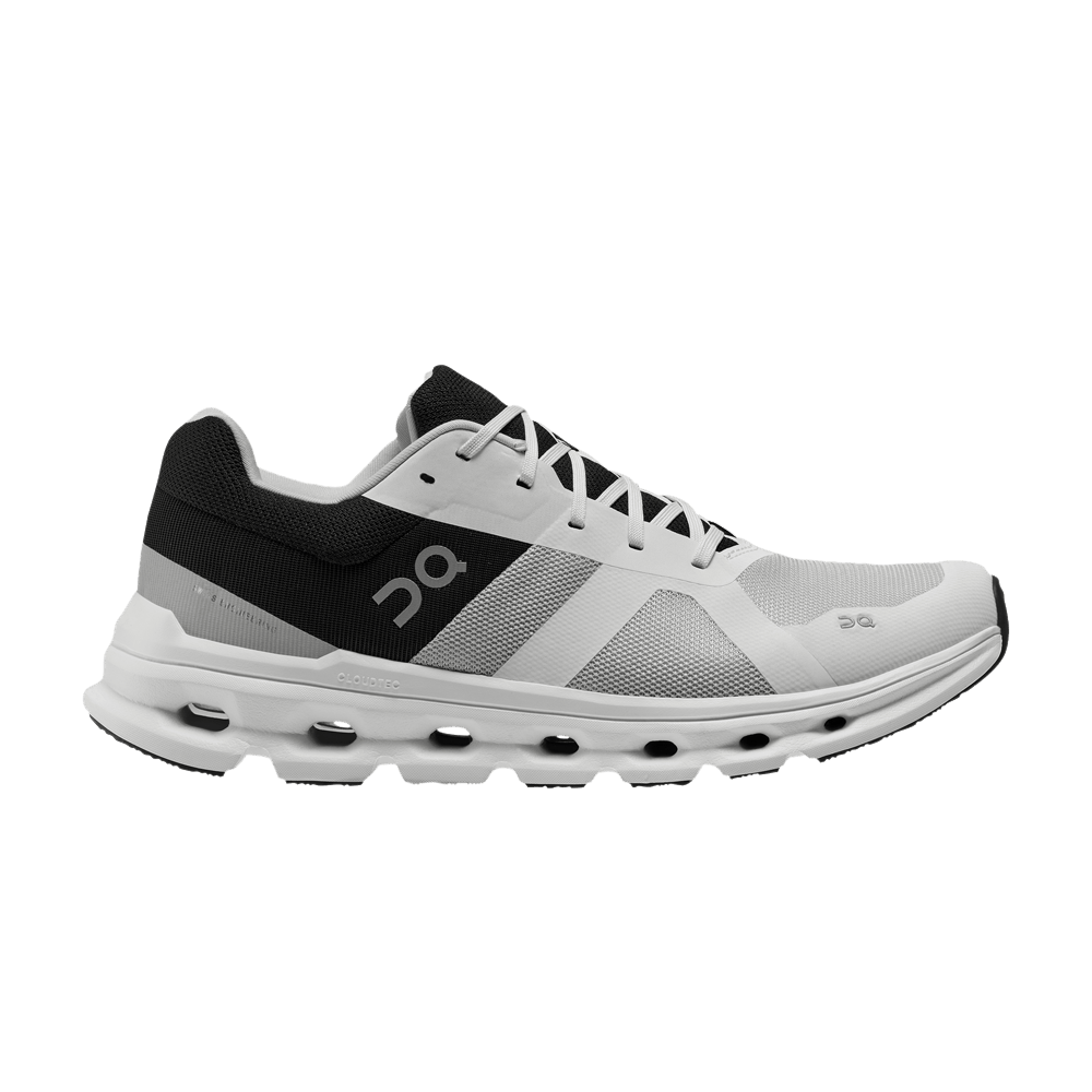 Pre-owned On Cloudrunner 'glacier Black' In White