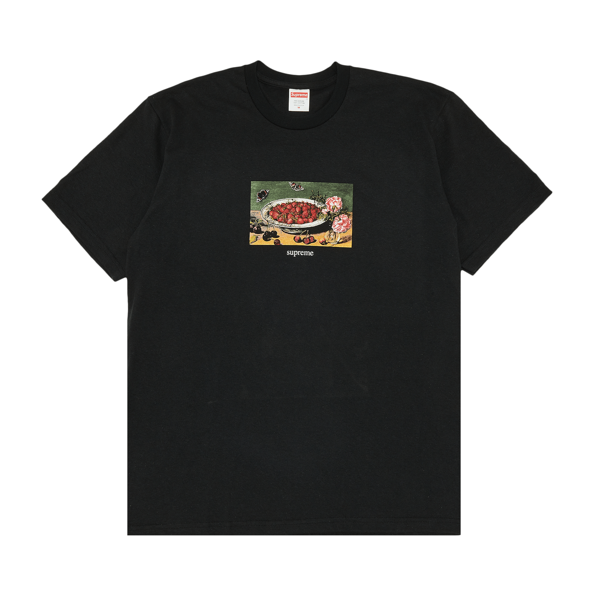 Supreme Strawberries Tee 'Black'