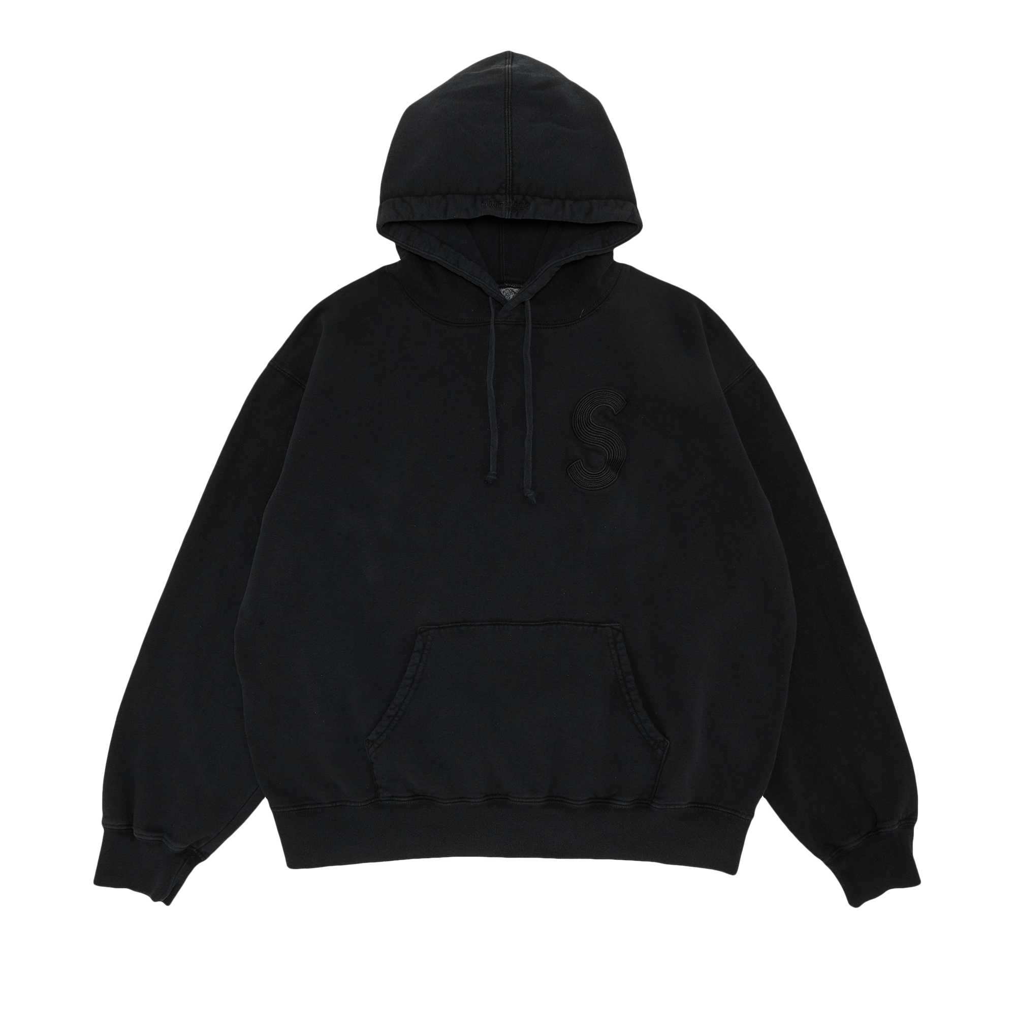 Supreme Overdyed S Logo Hooded Sweatshirt 'Black'