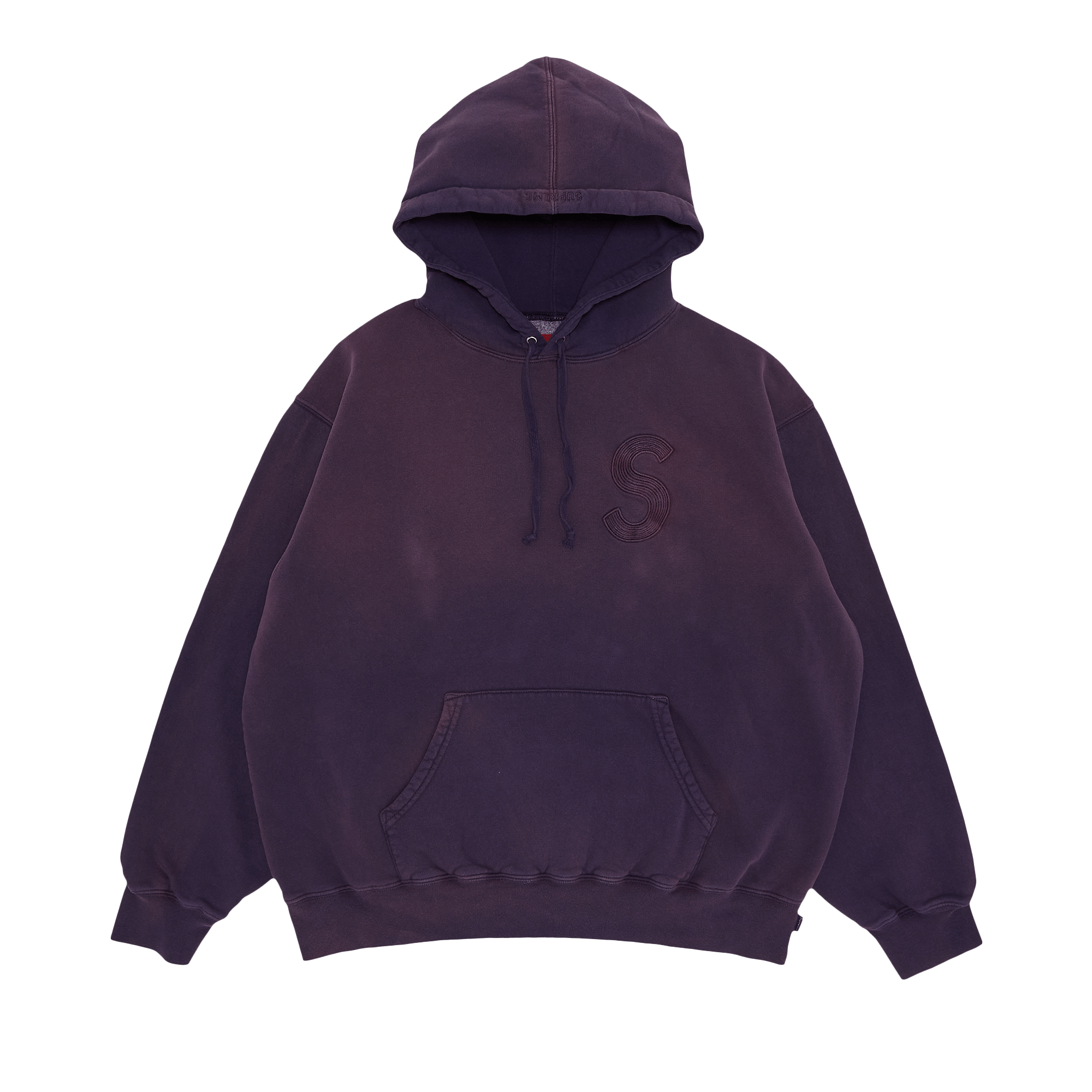 Supreme Overdyed S Logo Hooded Sweatshirt 'Purple'