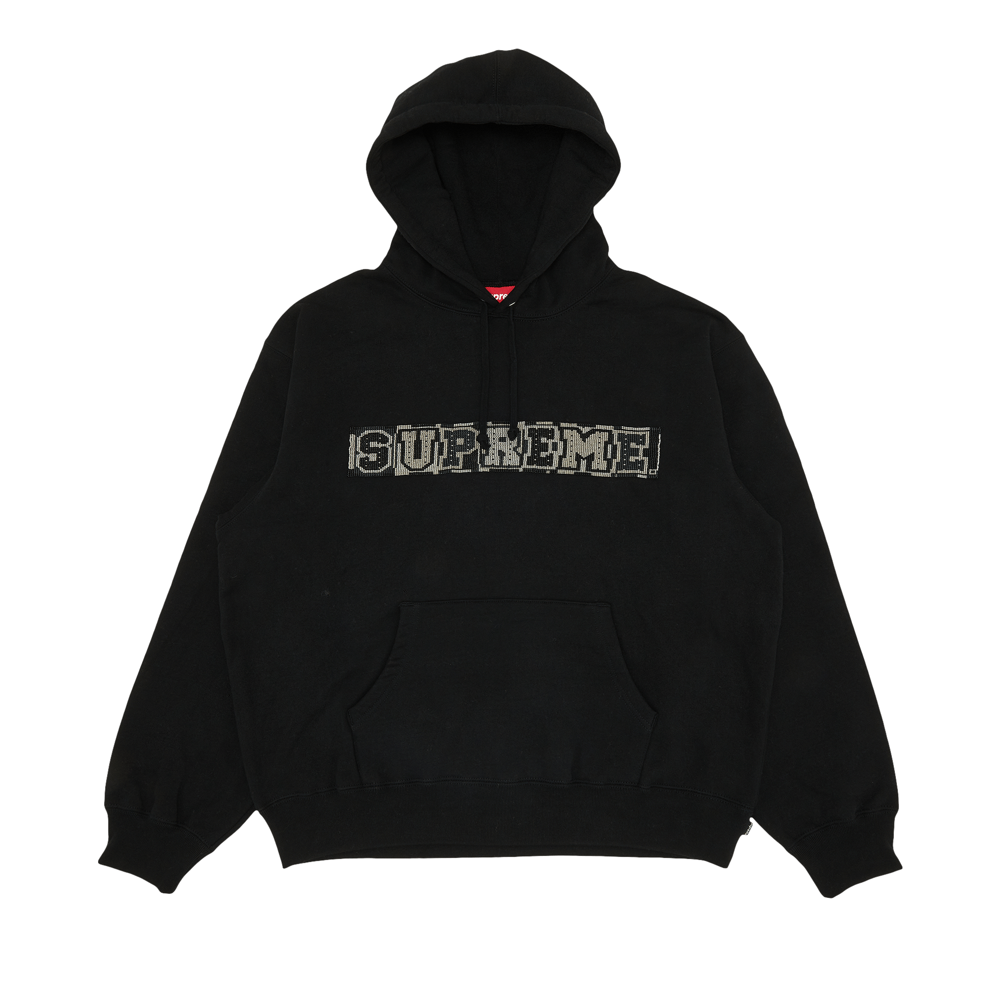 Supreme Beaded Hooded Sweatshirt 'Black'