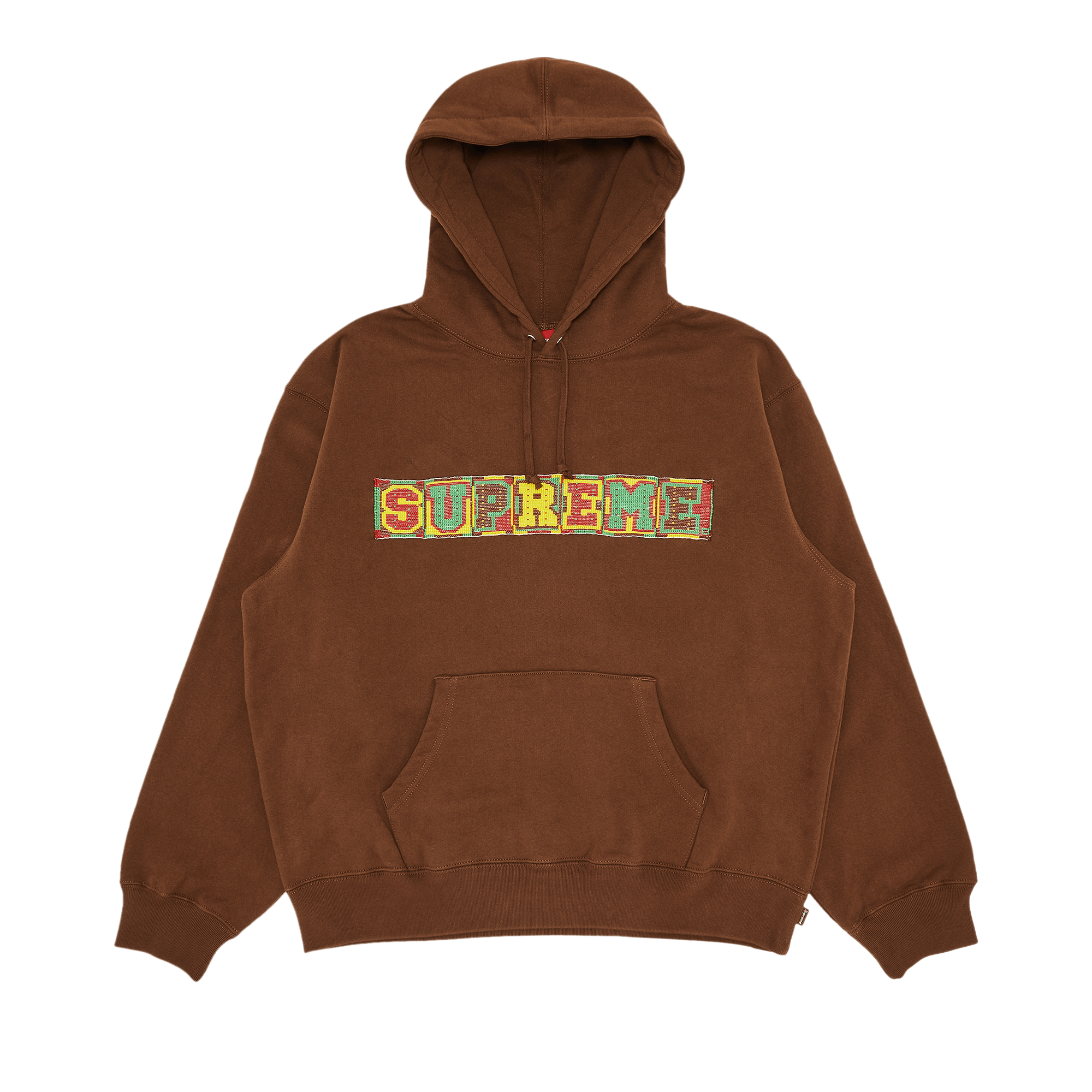 Supreme Beaded Hooded Sweatshirt 'Brown'