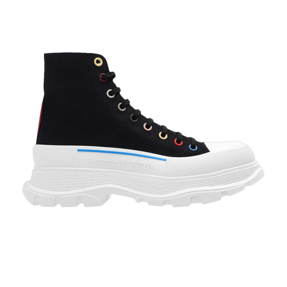 Alexander McQueen Tread Slick Boots 'Black Multi-Color Eyelets'