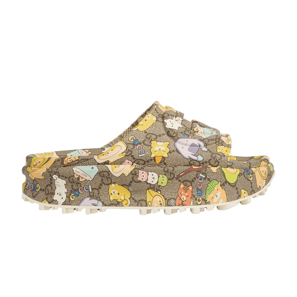 Pikarar x Gucci Wmns Slide Sandal 'GG Animal Print'