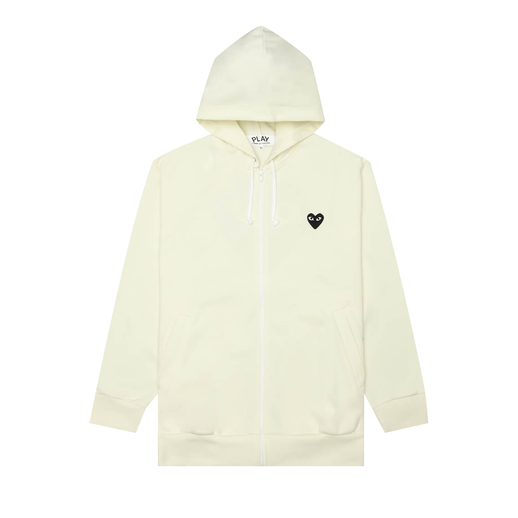 Comme des Garçons PLAY Zip-Up Hoodie 'Yellow'