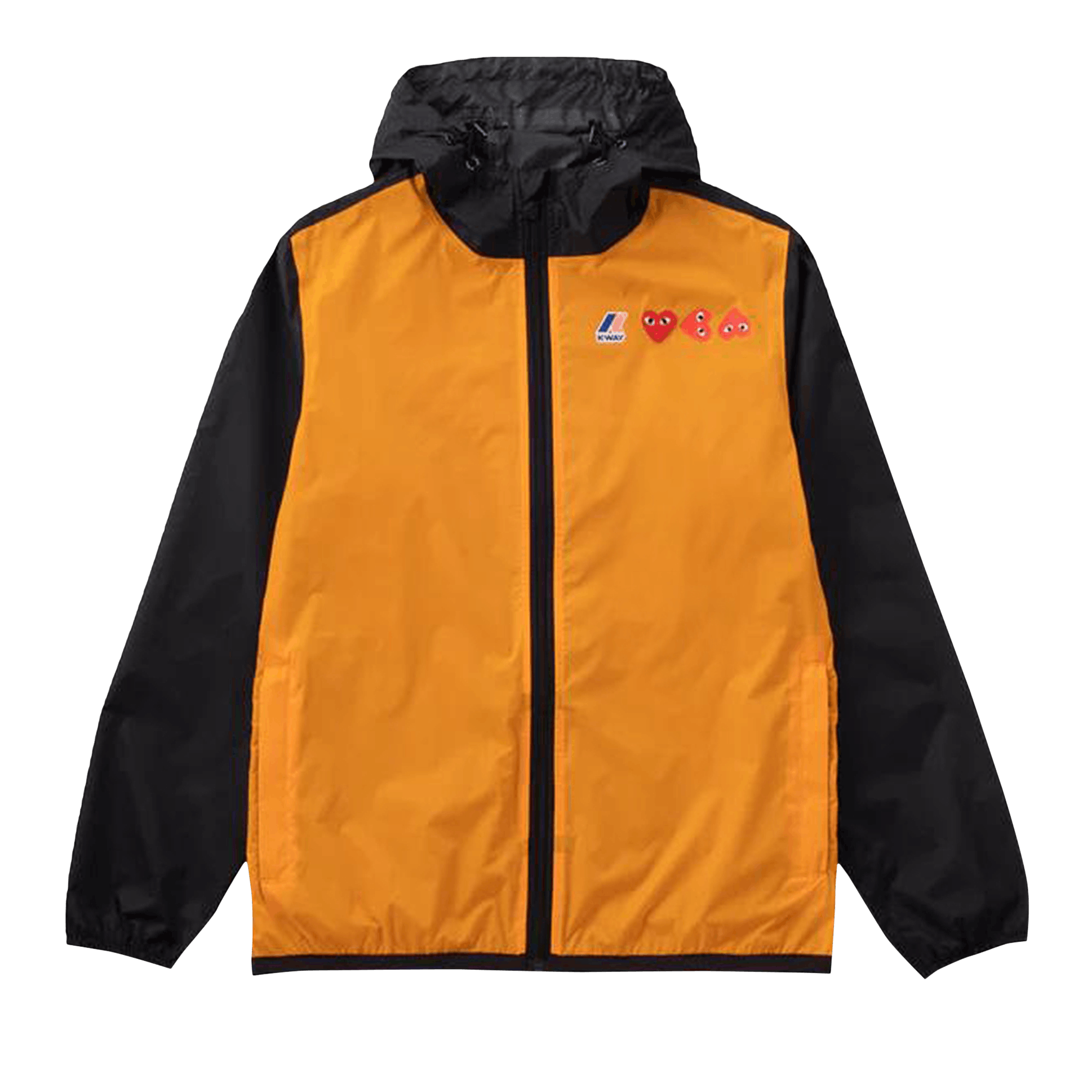 Comme des Garçons PLAY K-Way Hoodie Full Zip 'Orange/Black'