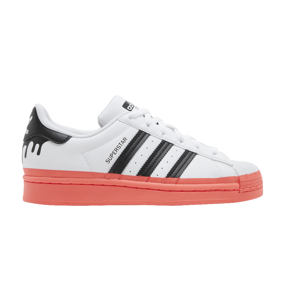 adidas Superstar Big Kid 'Paint Drip - White Turbo'