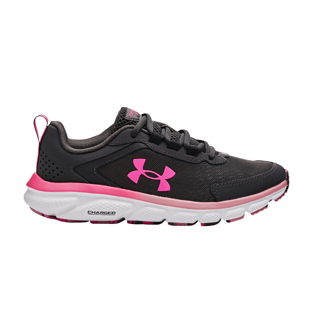 Pre-owned Under Armour Wmns Charged Assert 9 Marble 'jet Grey Rebel Pink'