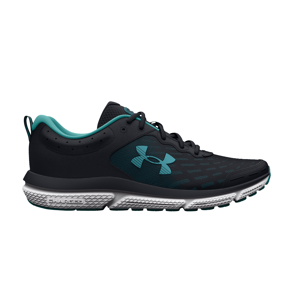 Pre-owned Under Armour Wmns Charged Assert 10 'black Still Water'