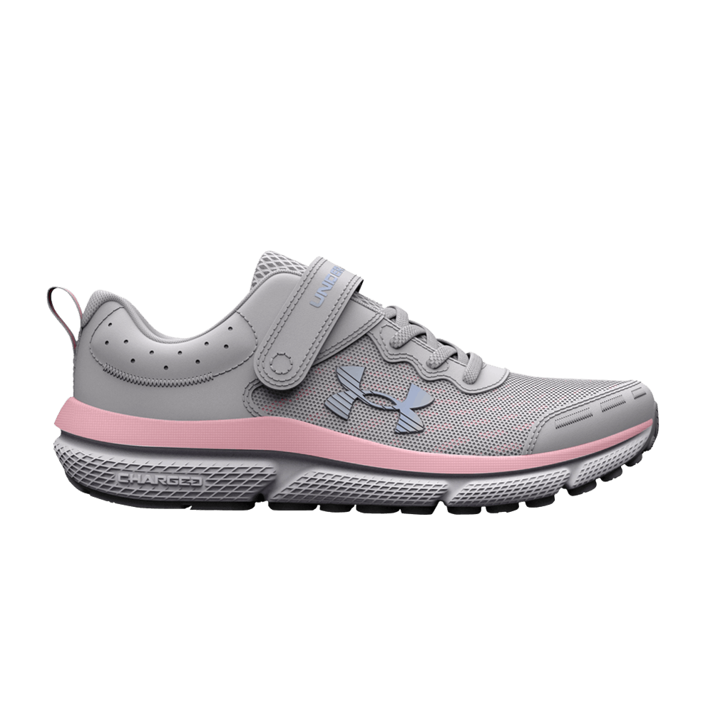 Pre-owned Under Armour Assert 10 Ac Ps Wide 'halo Grey Pink Sugar'