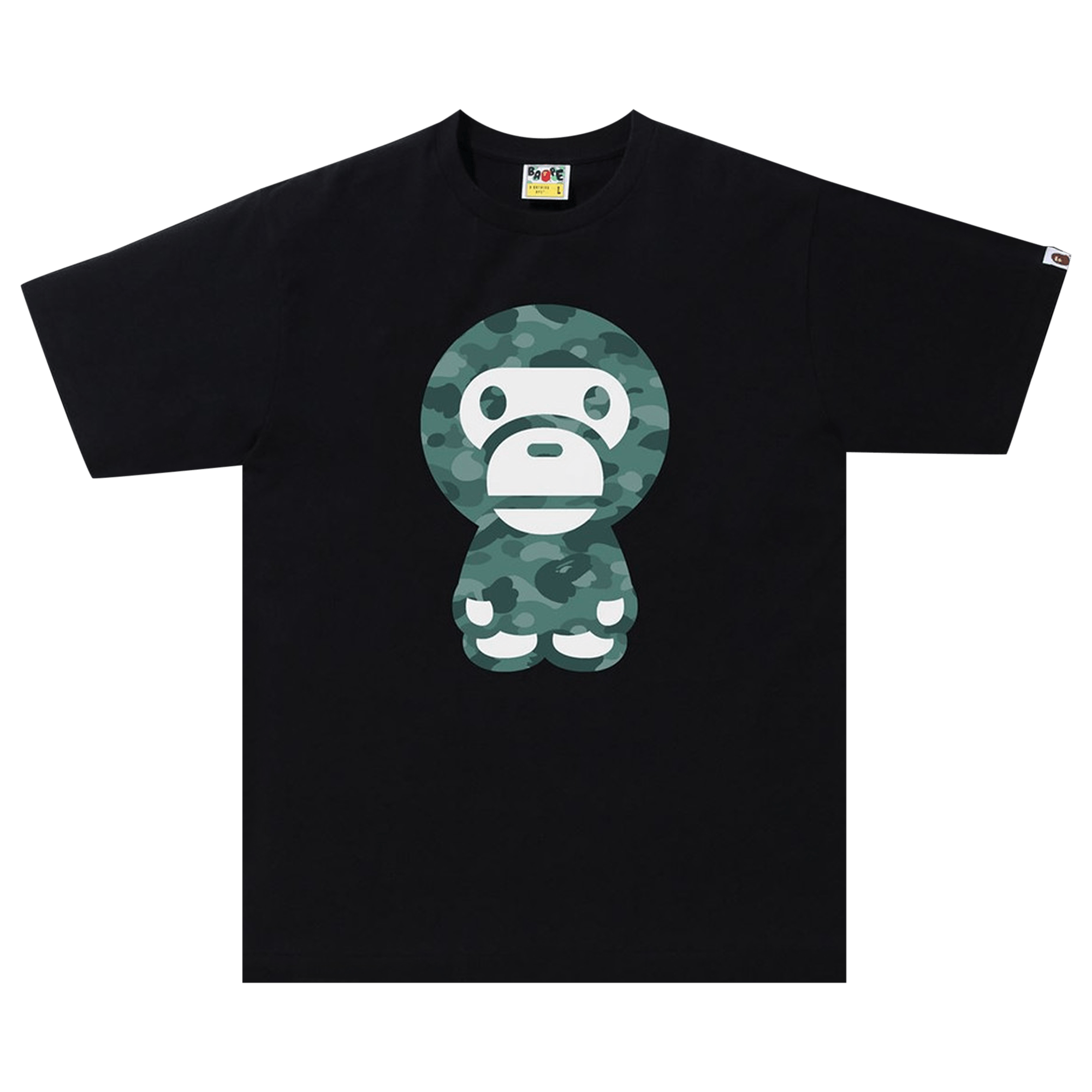 BAPE Color Camo Big Baby Milo Tee 'Black/Green'