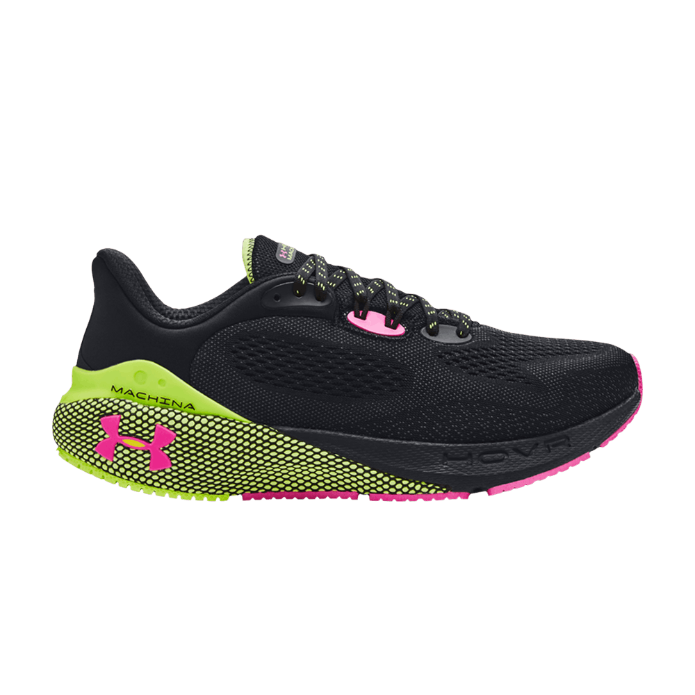 Pre-owned Under Armour Hovr Machina 3 'black Lime Pink'