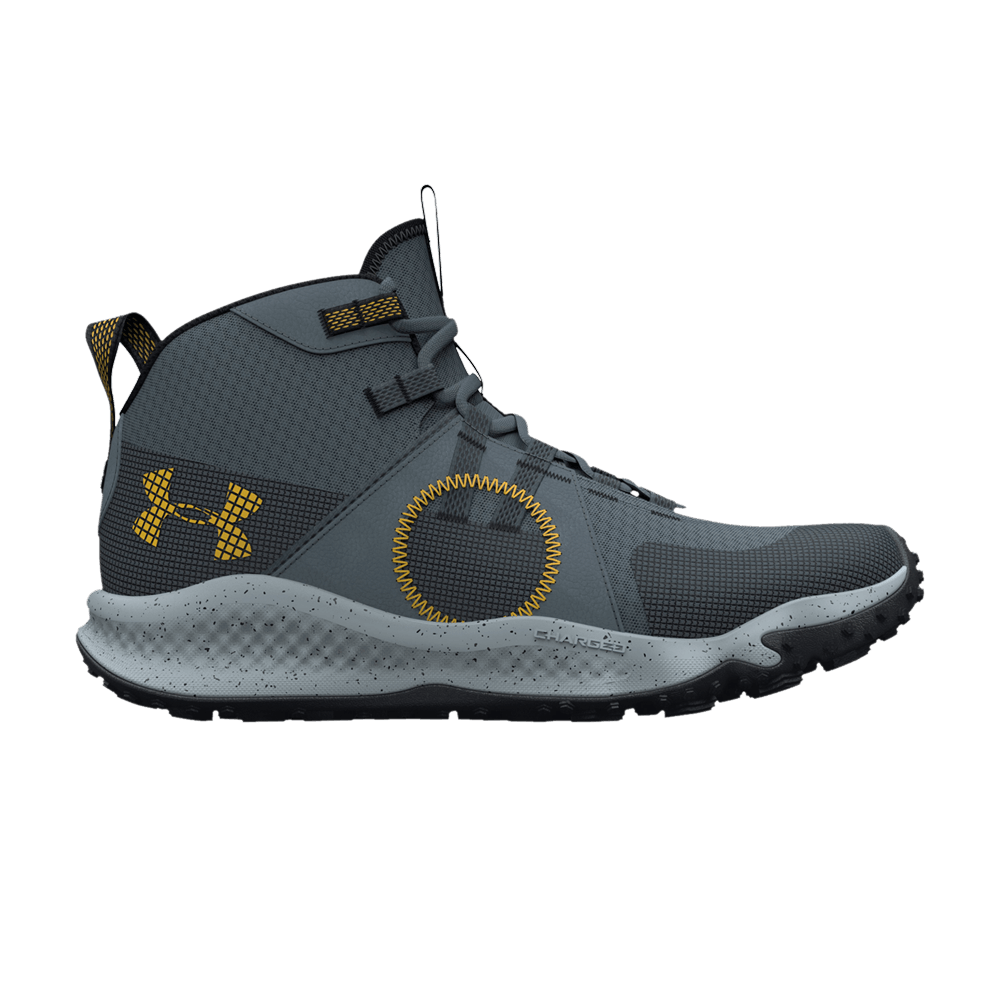 Pre-owned Under Armour Charged Maven Trek 'gravel Zeppelin Yellow' In Grey