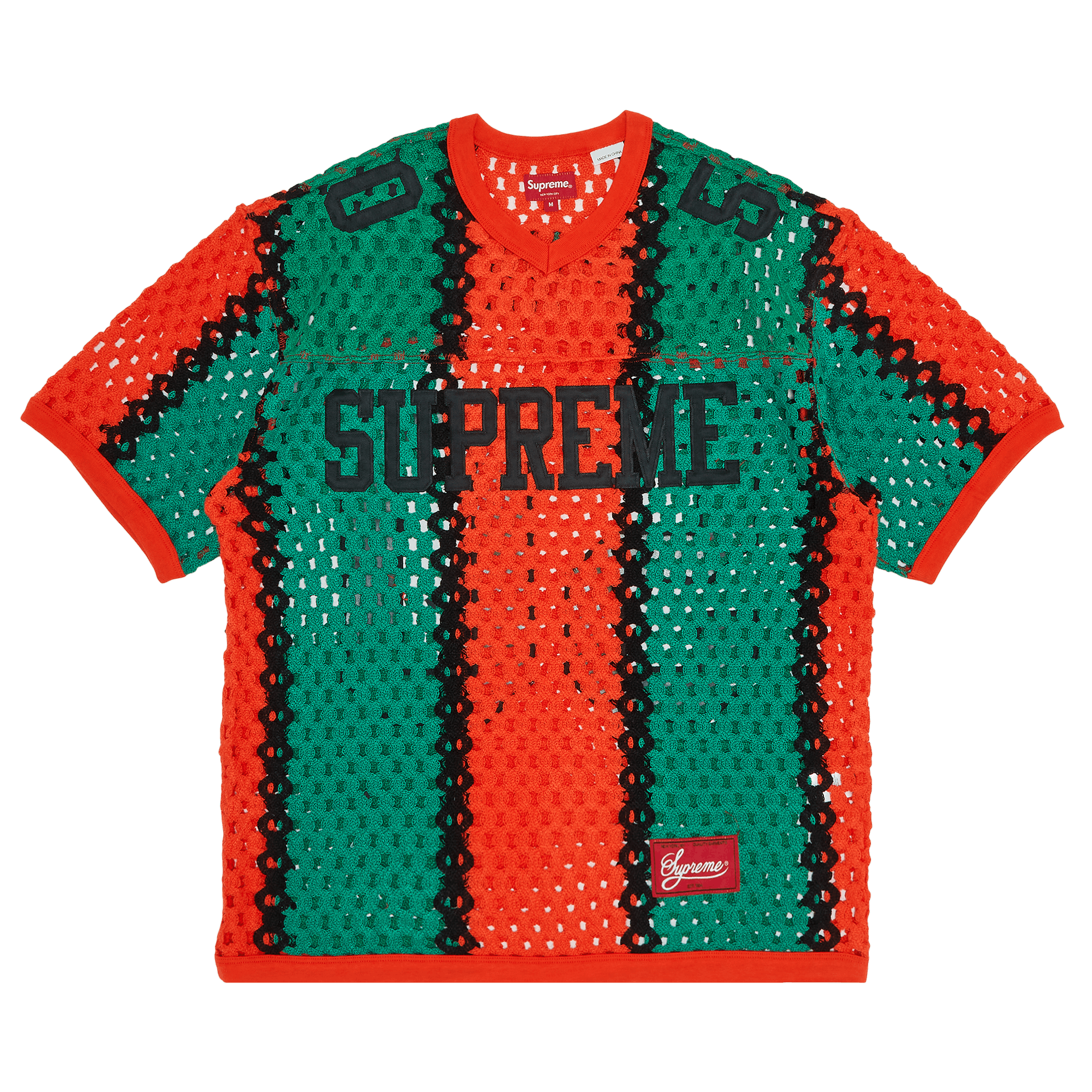Supreme Crochet Football Jersey 'Orange'