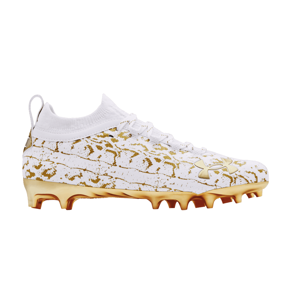 Pre-owned Under Armour Spotlight Lux Suede 2.0 'white Metallic Gold'