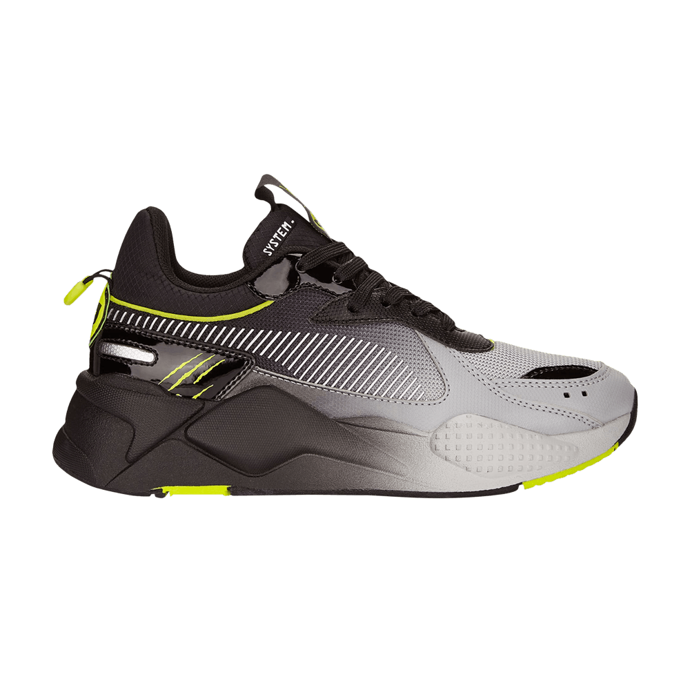 Pre-owned Puma Miraculous X Rs-x Big Kid 'cat Noir' In Black