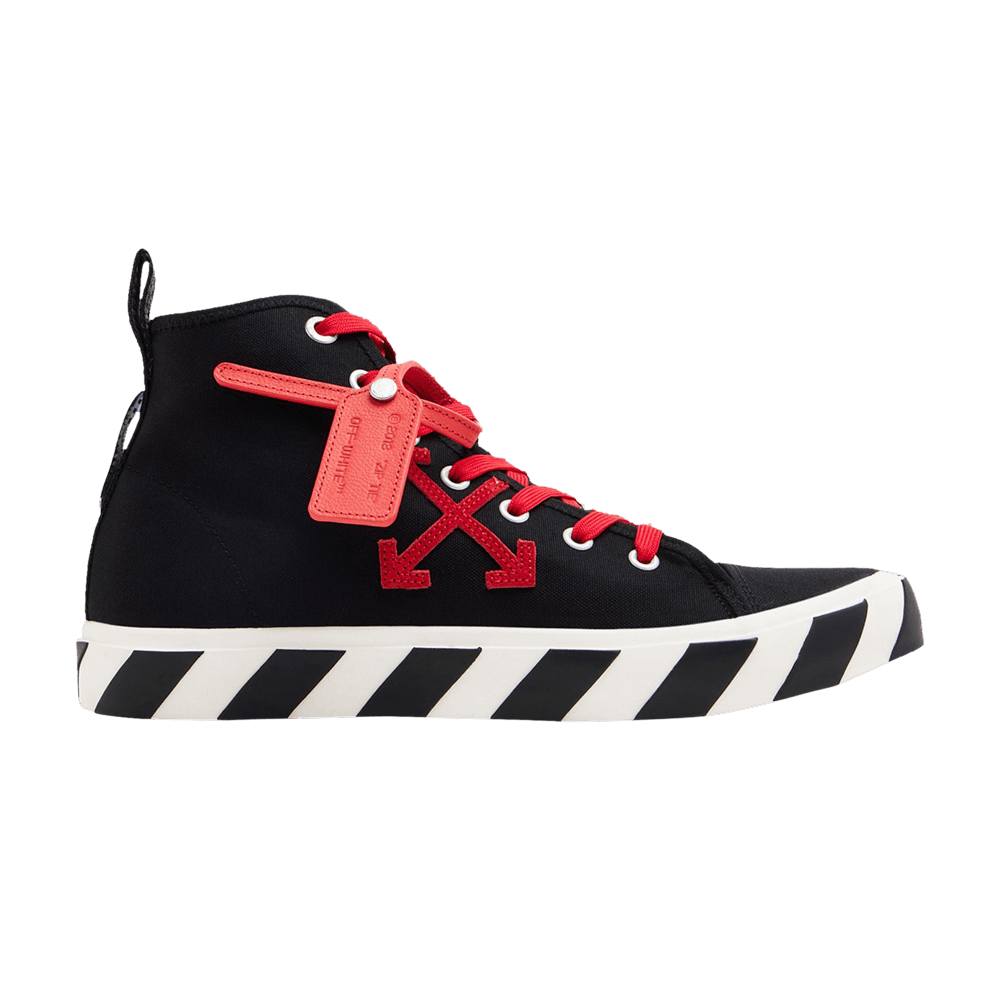 Off-White Vulcanized Mid 'Black Red'