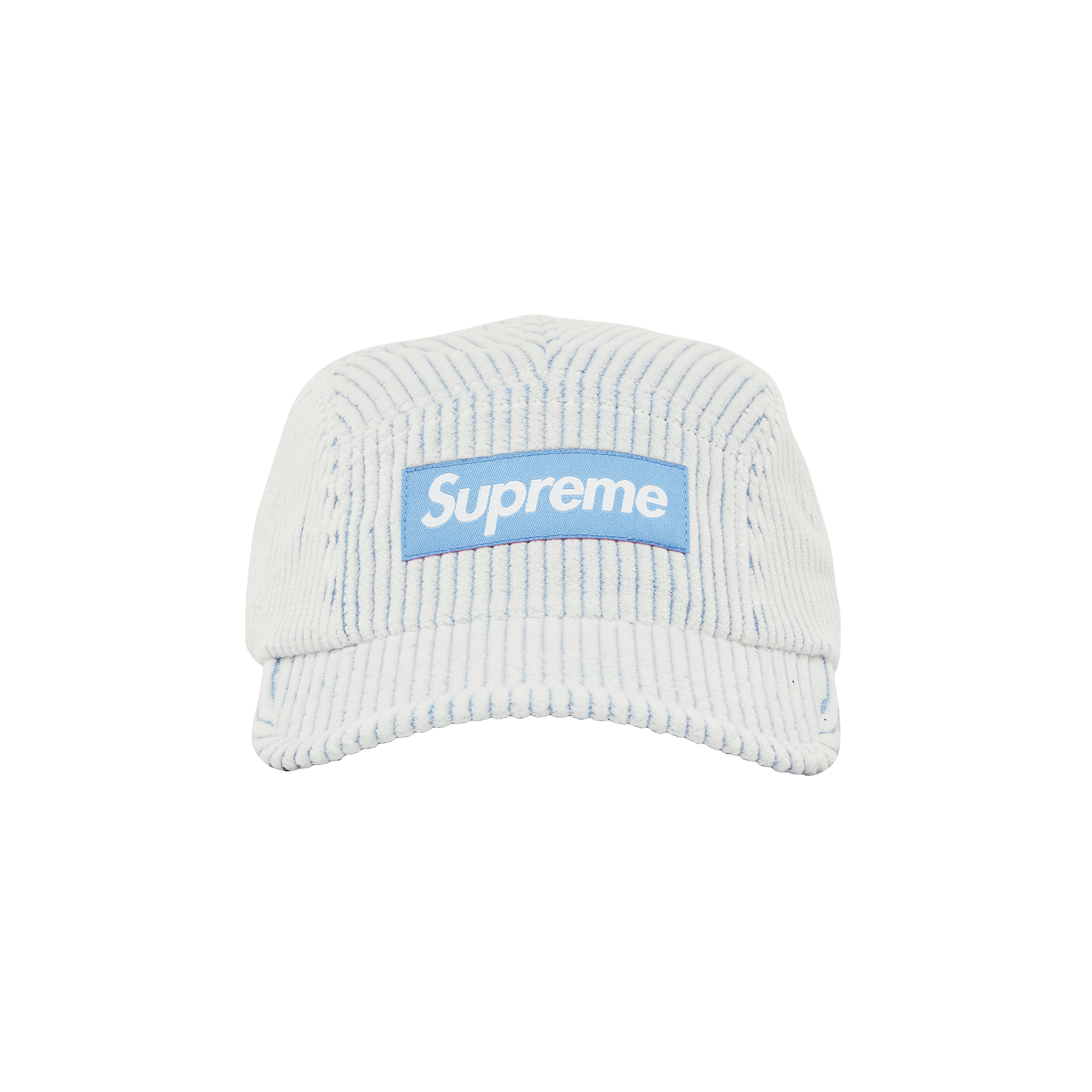 Supreme 2-Tone Corduroy Camp Cap 'White'