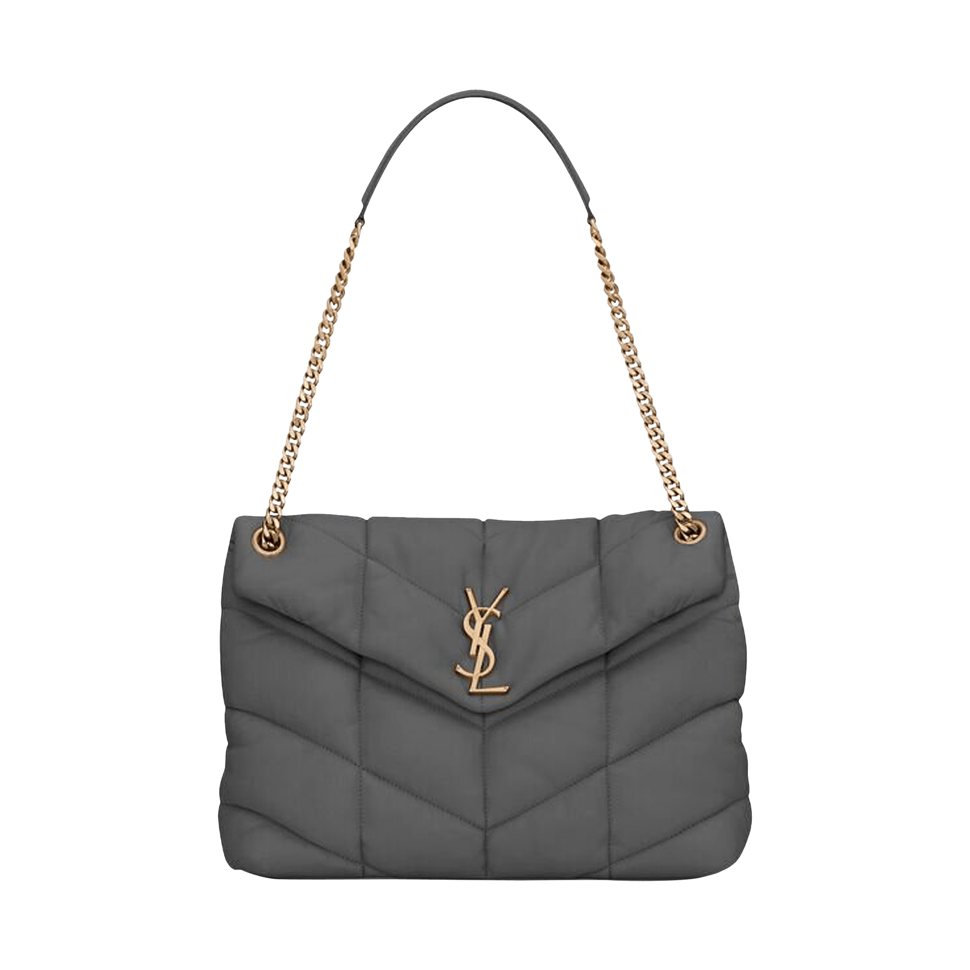 Saint Laurent Puffer Medium Chain Bag 'Storm'