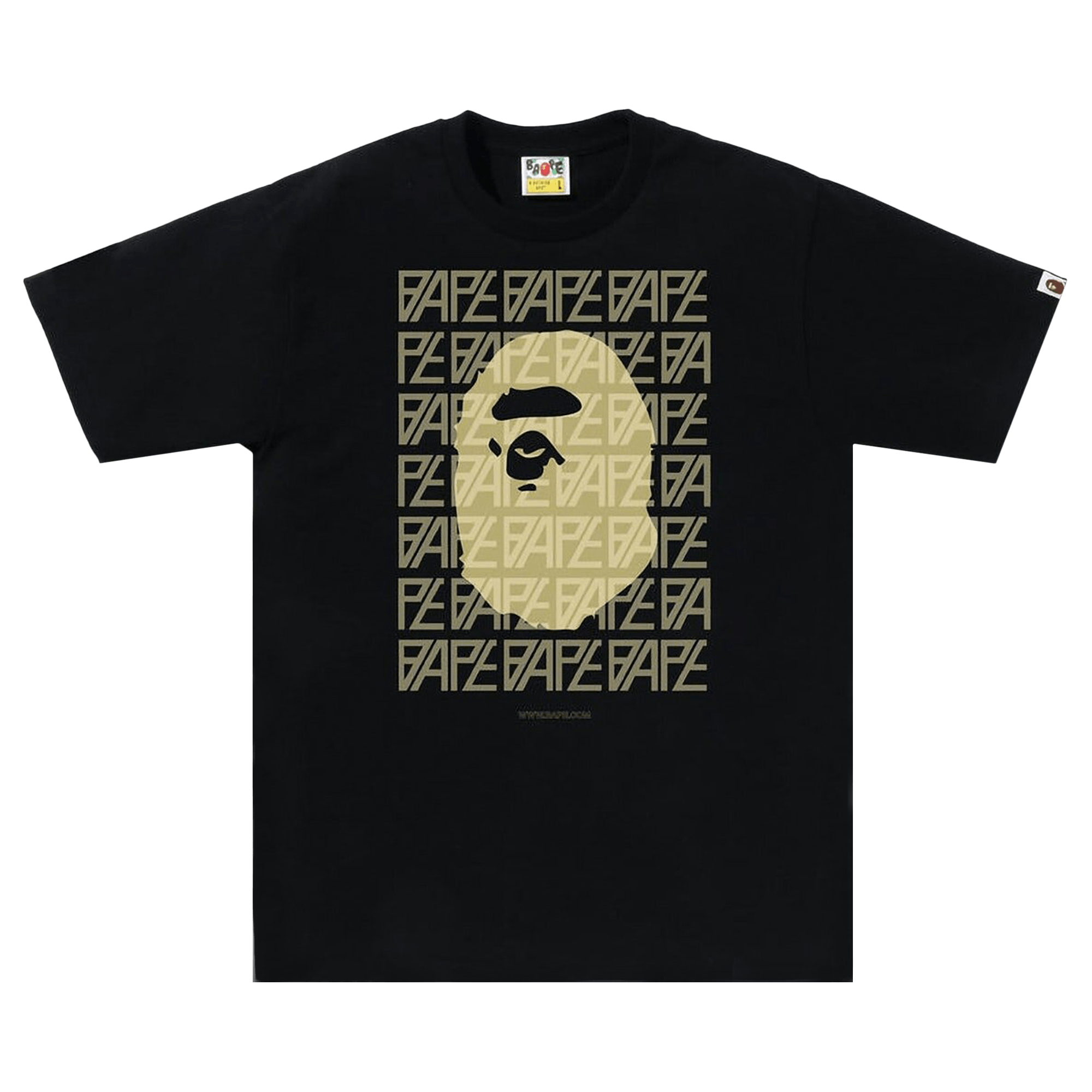 BAPE Logo Monogram Tee 'Black'