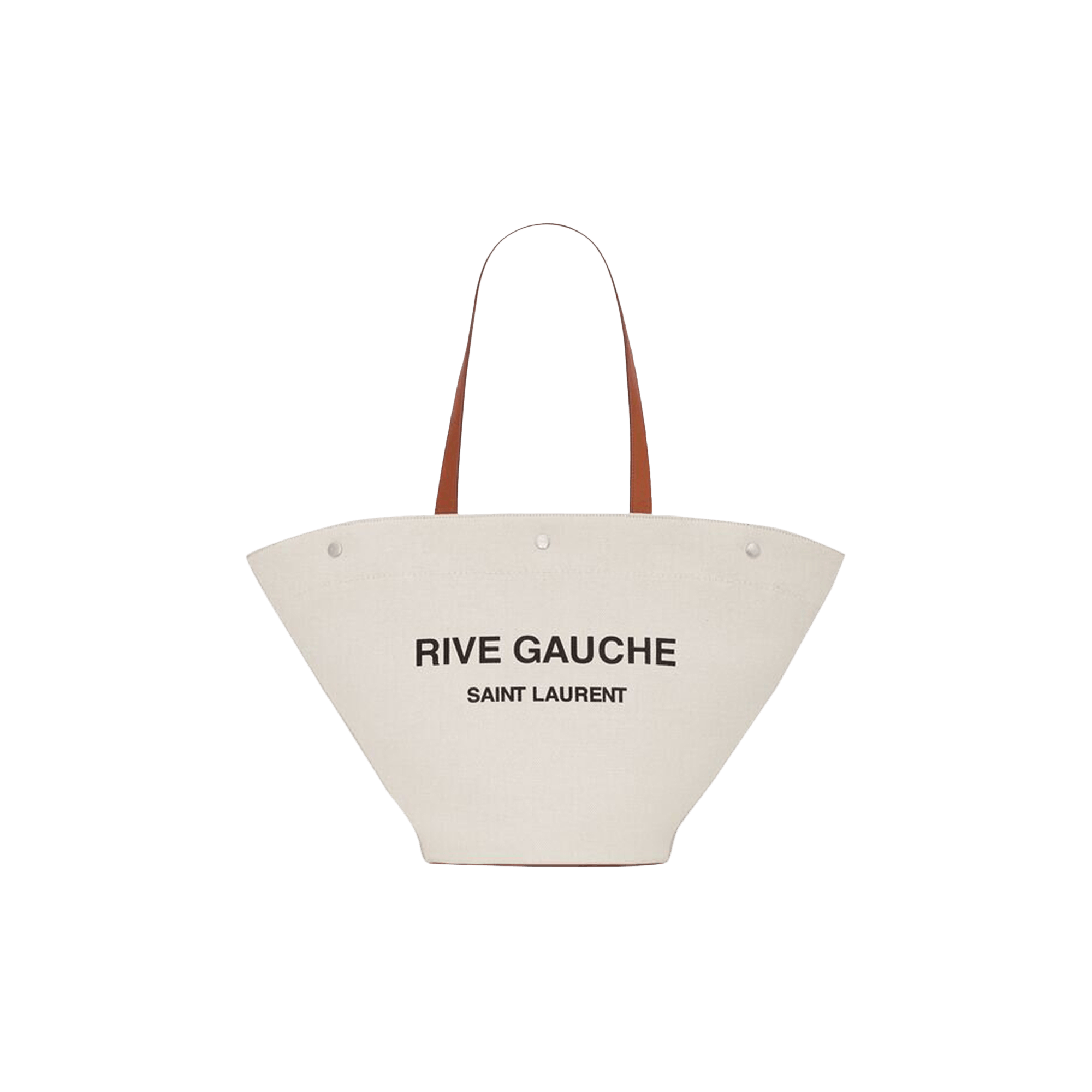 Saint Laurent Rive Gauche Tote Bag 'Greggio/Nero/Brick'