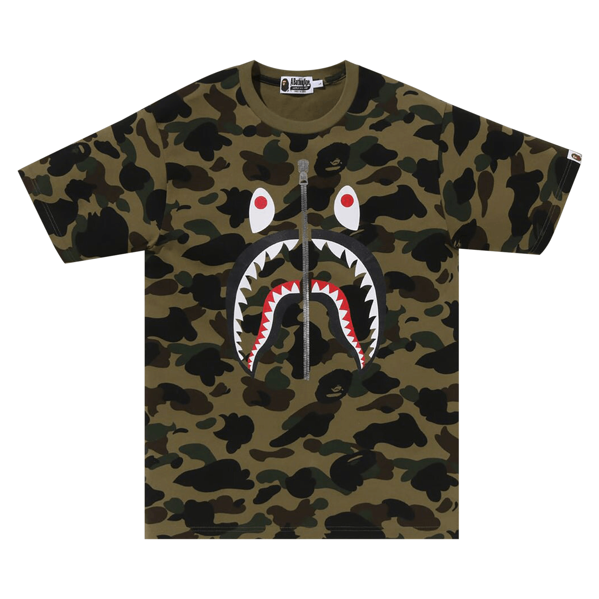 BAPE 1st Camo Shark Tee 'Green'