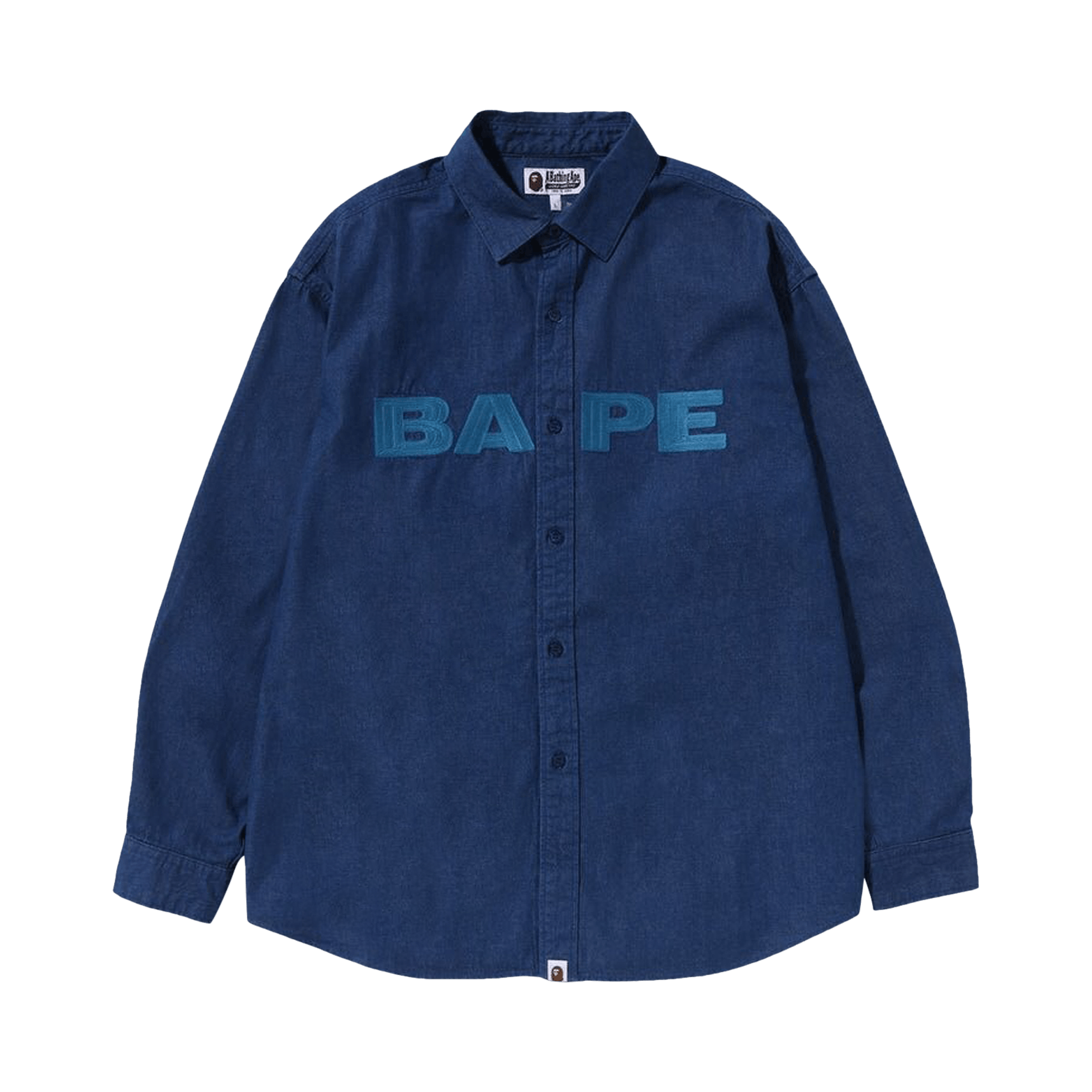 BAPE Denim Loose Fit Shirt 'Indigo'