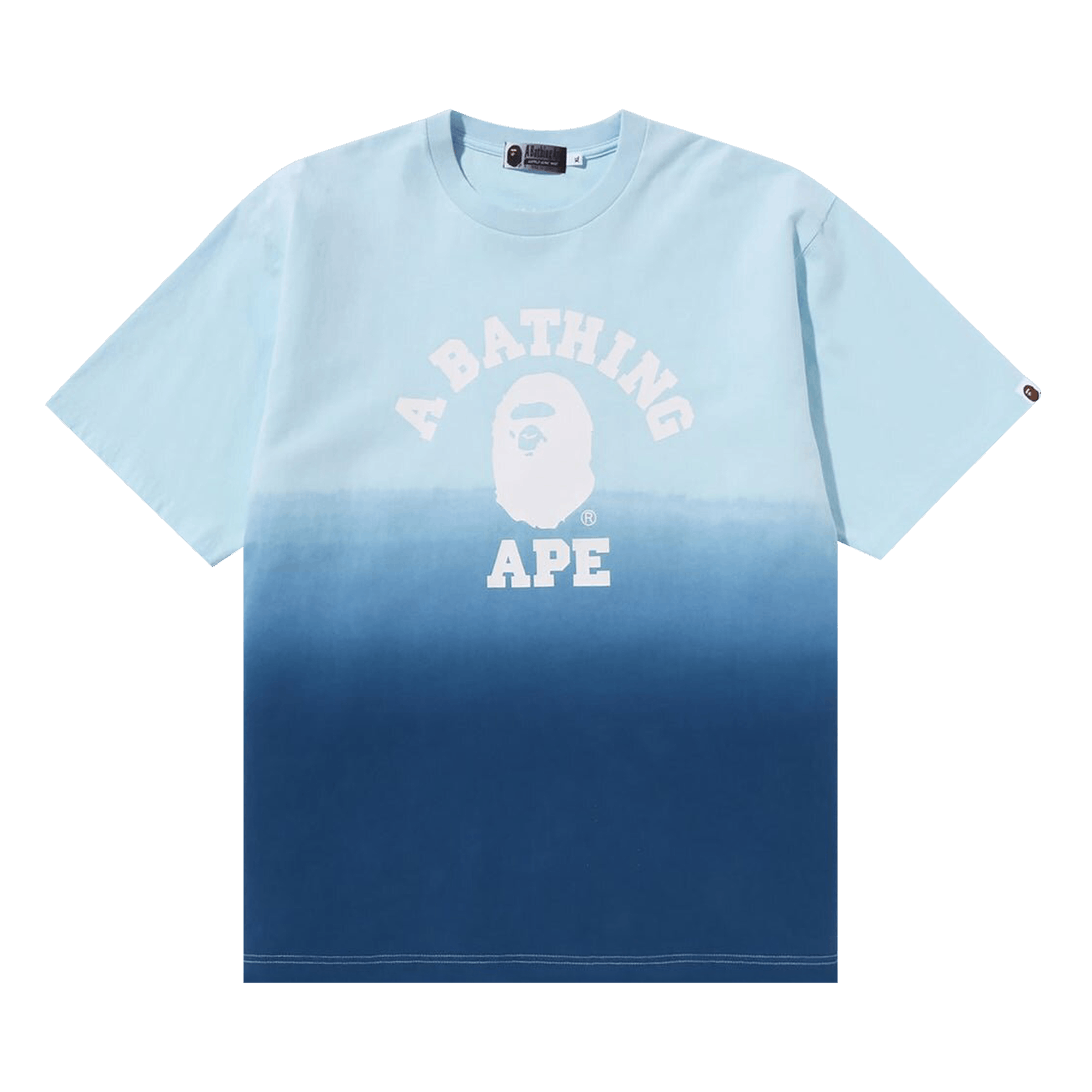 BAPE College Gradation Relaxed Fit Tee 'Blue'