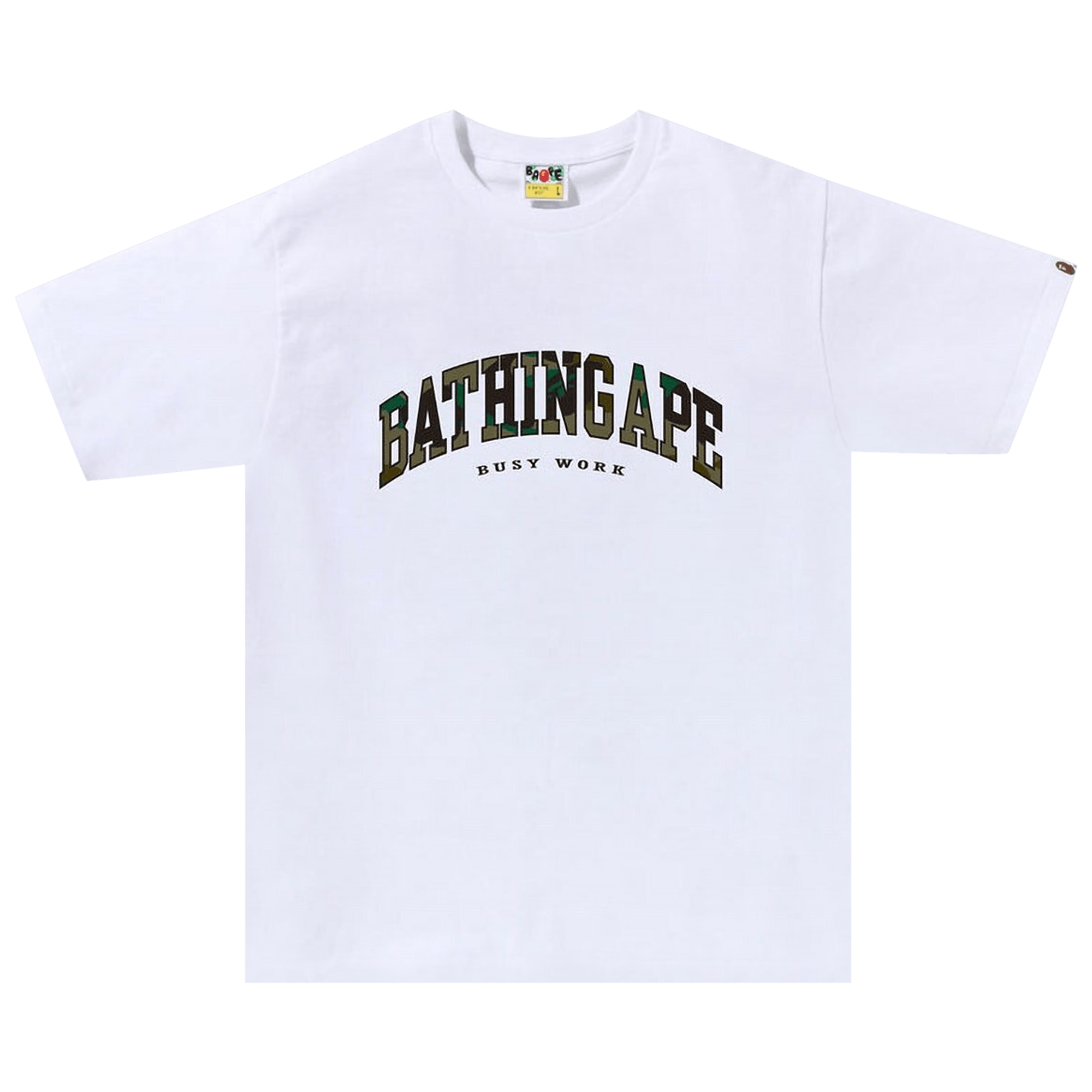 BAPE 1st Camo Logo Tee 'White/Green'