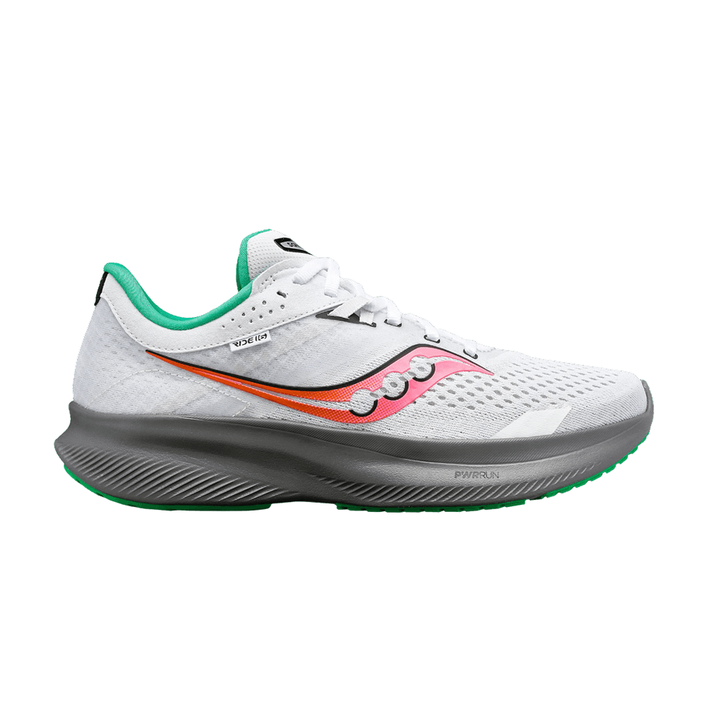 Saucony Wmns Ride 16 'White Pink Gravel'