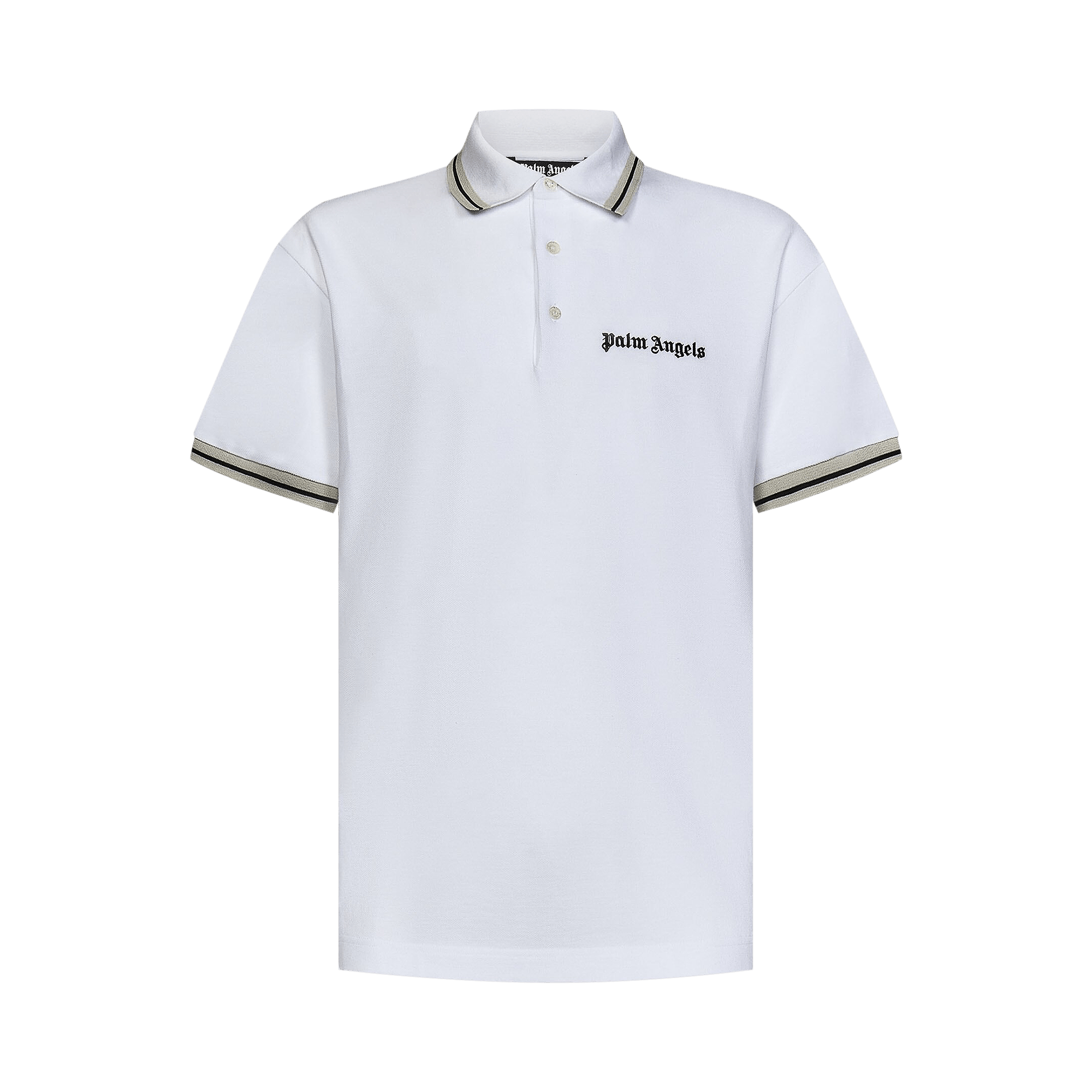 Palm Angels Classic Logo Polo Shirt 'White/Black'