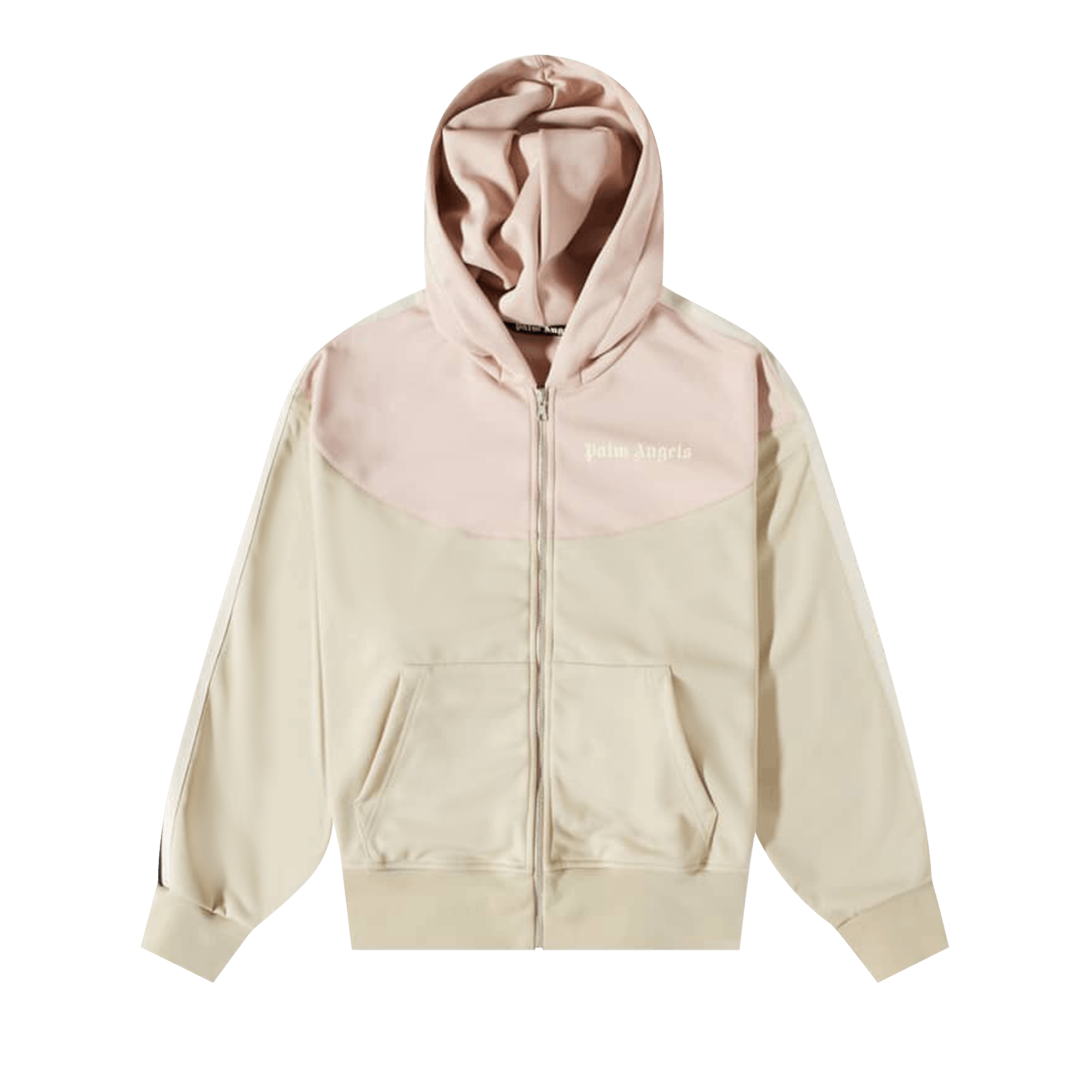 Palm Angels Two Tone Hooded Track Jacket 'Rose Dust'