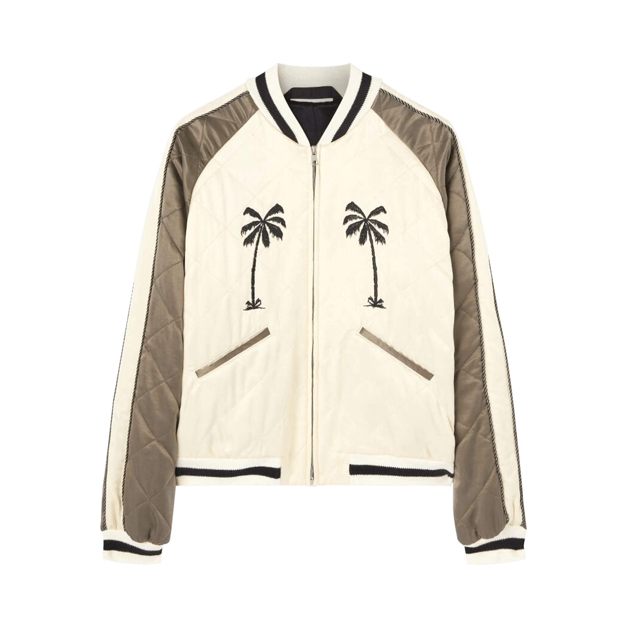 Palm Angels Upsidedown Palm Sukajan Jacket 'Brown'