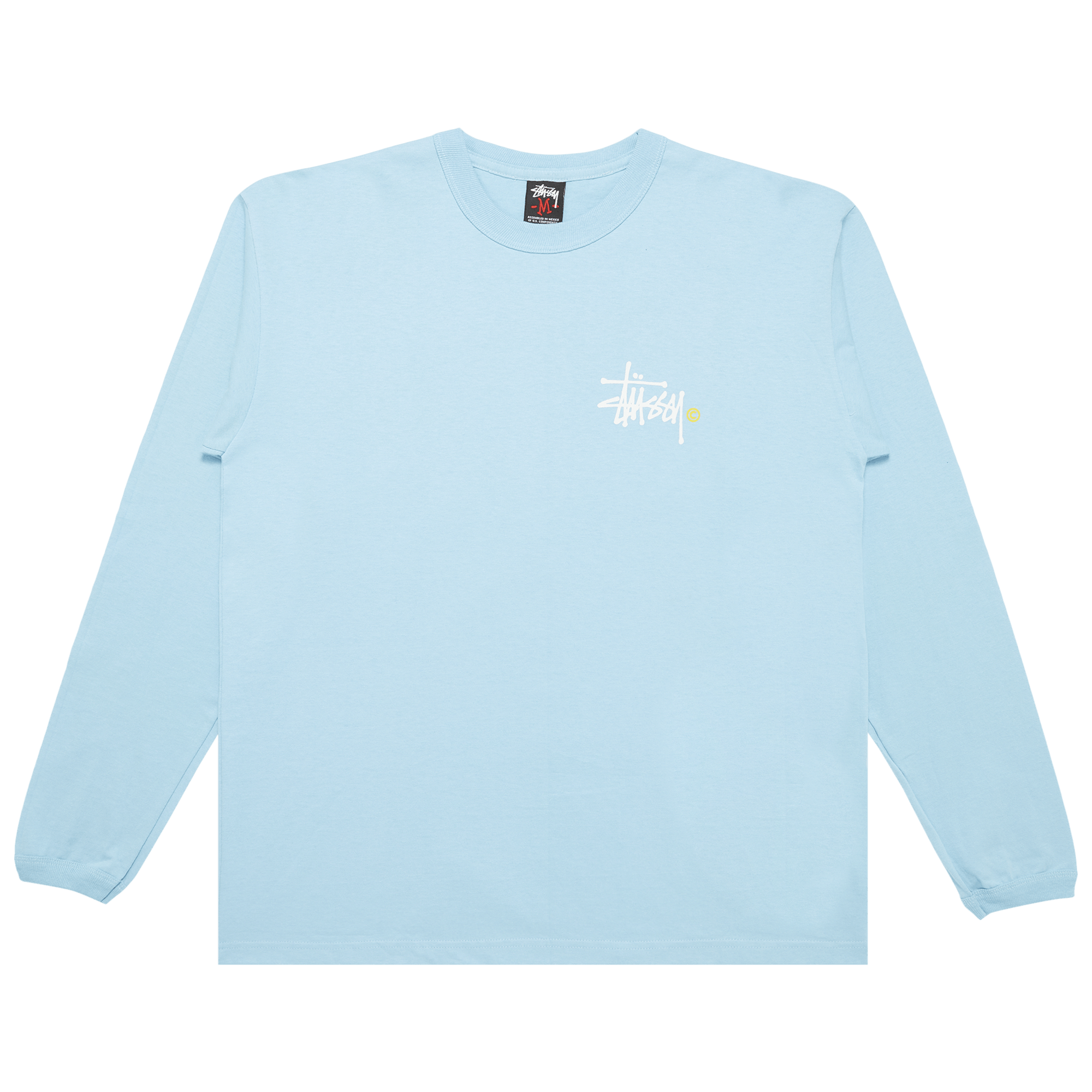 Stussy Gear Basic Logo Long-Sleeve 'Light Blue'