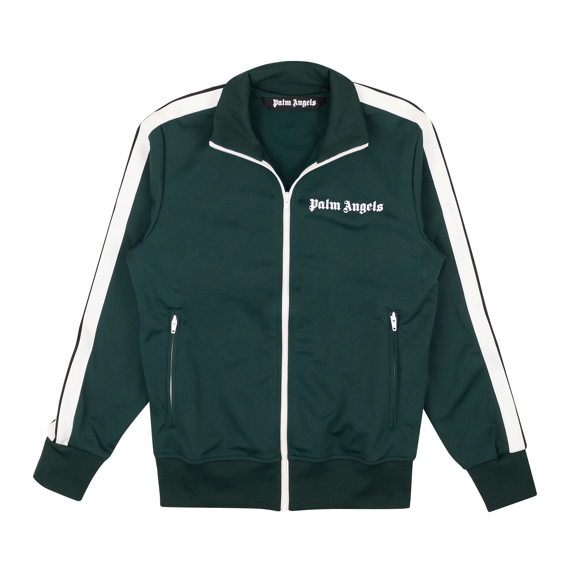 Palm Angels Classic Track Jacket 'Green/White'