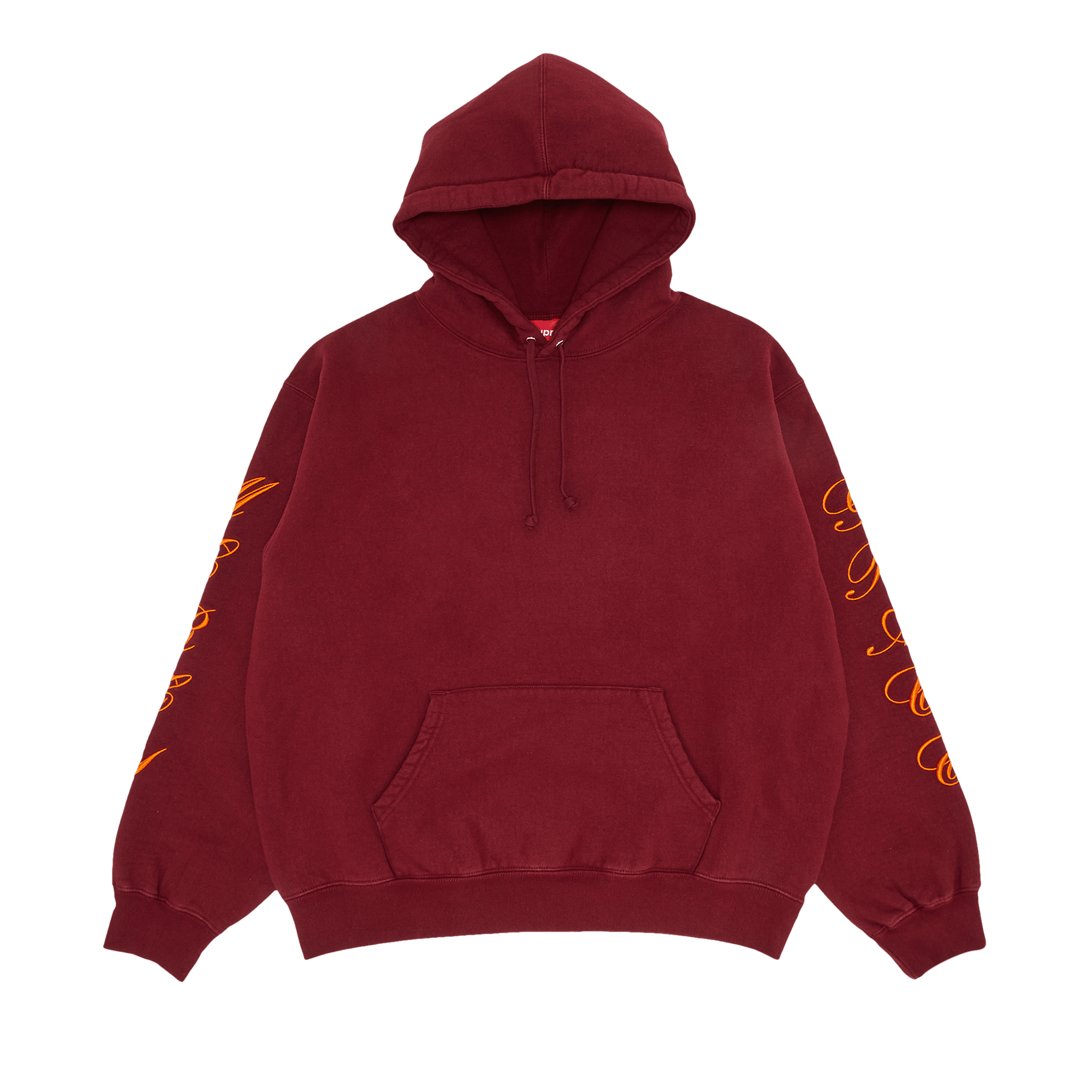 Supreme Patches Spiral Hooded Sweatshirt 'Cardinal'