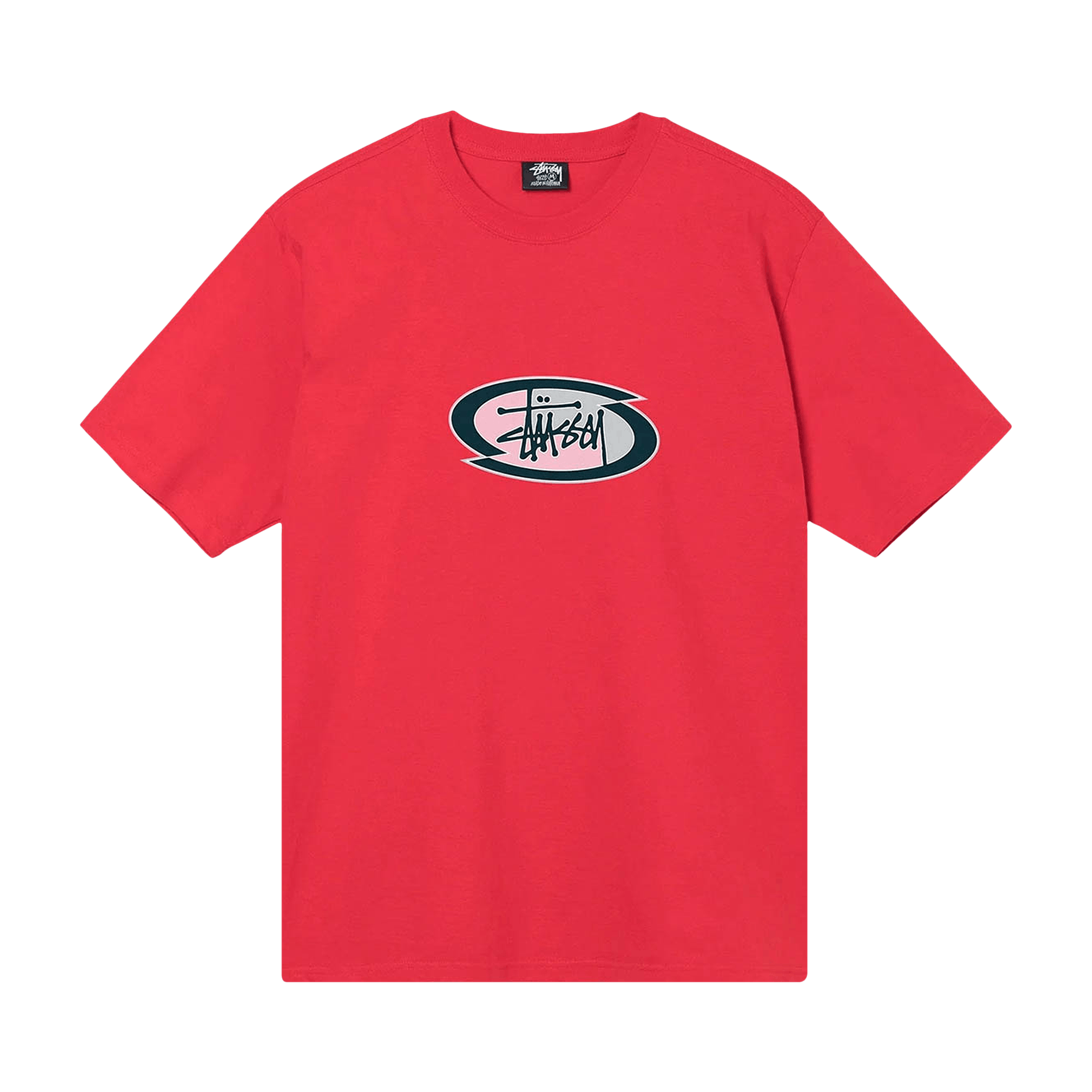 Stussy Split Oval Tee 'Red'