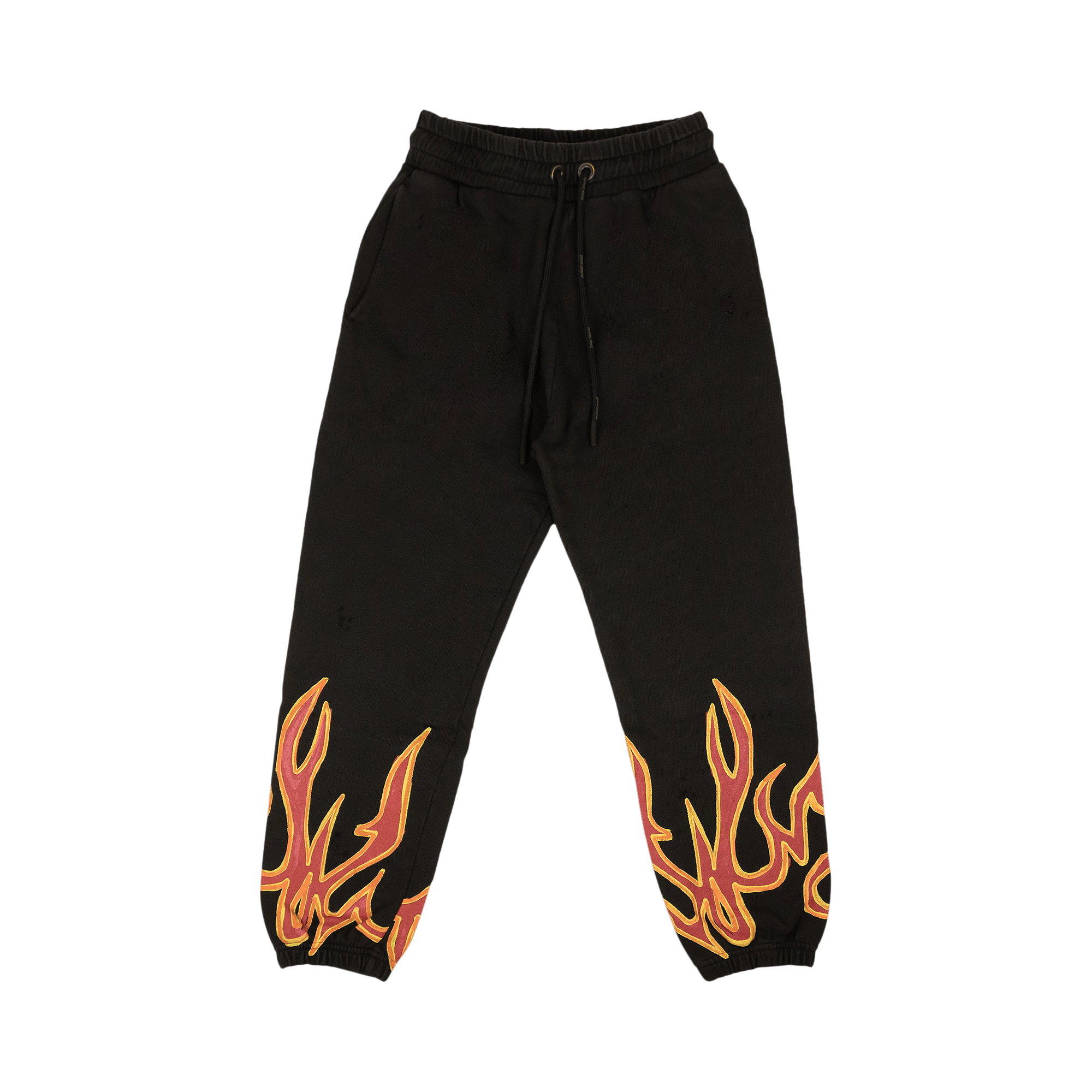Palm Angels GD Graffiti Flames Sweatpants 'Black/Red'