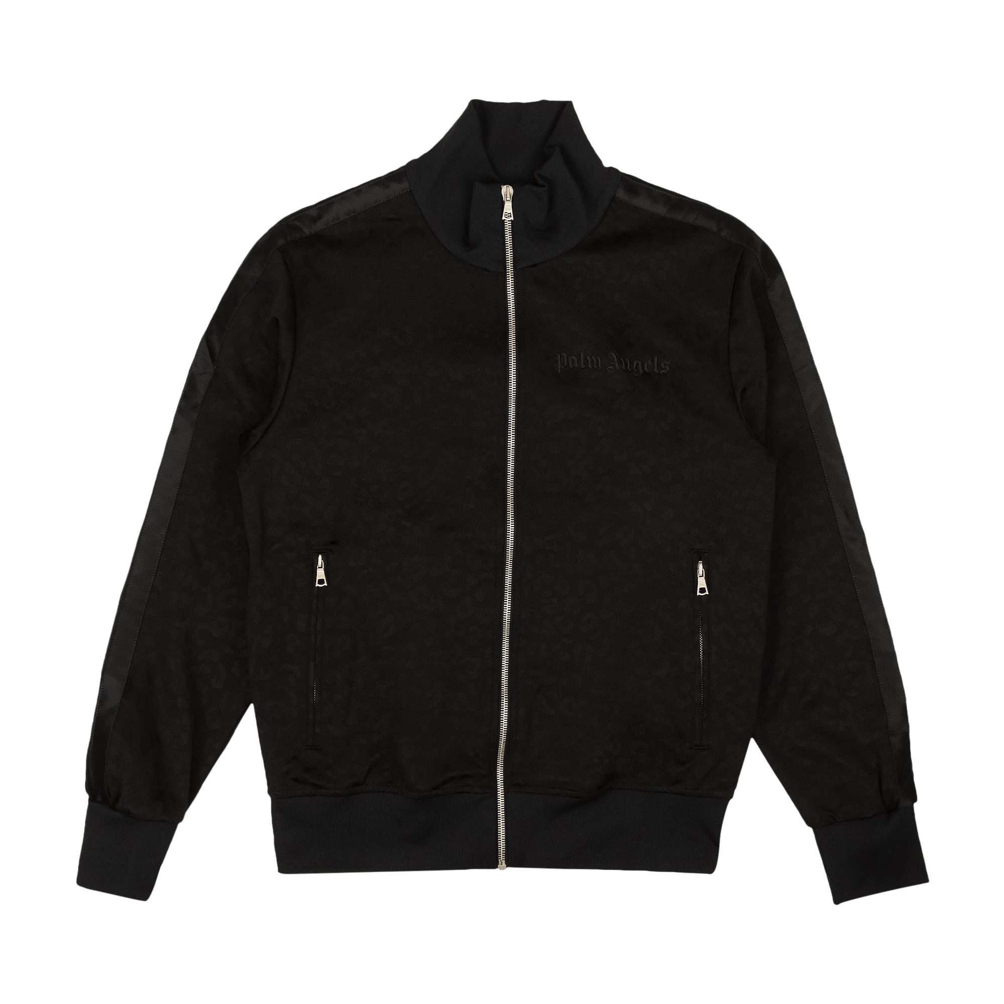 Palm Angels Tuxedo Leopard Track Jacket 'Black/White'