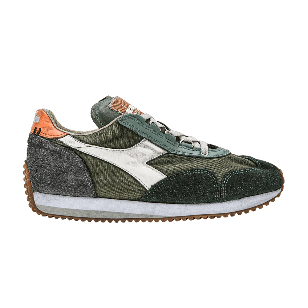 Pre-owned Diadora Equipe H Dirty Stone Wash Evo 'thyme' In Green