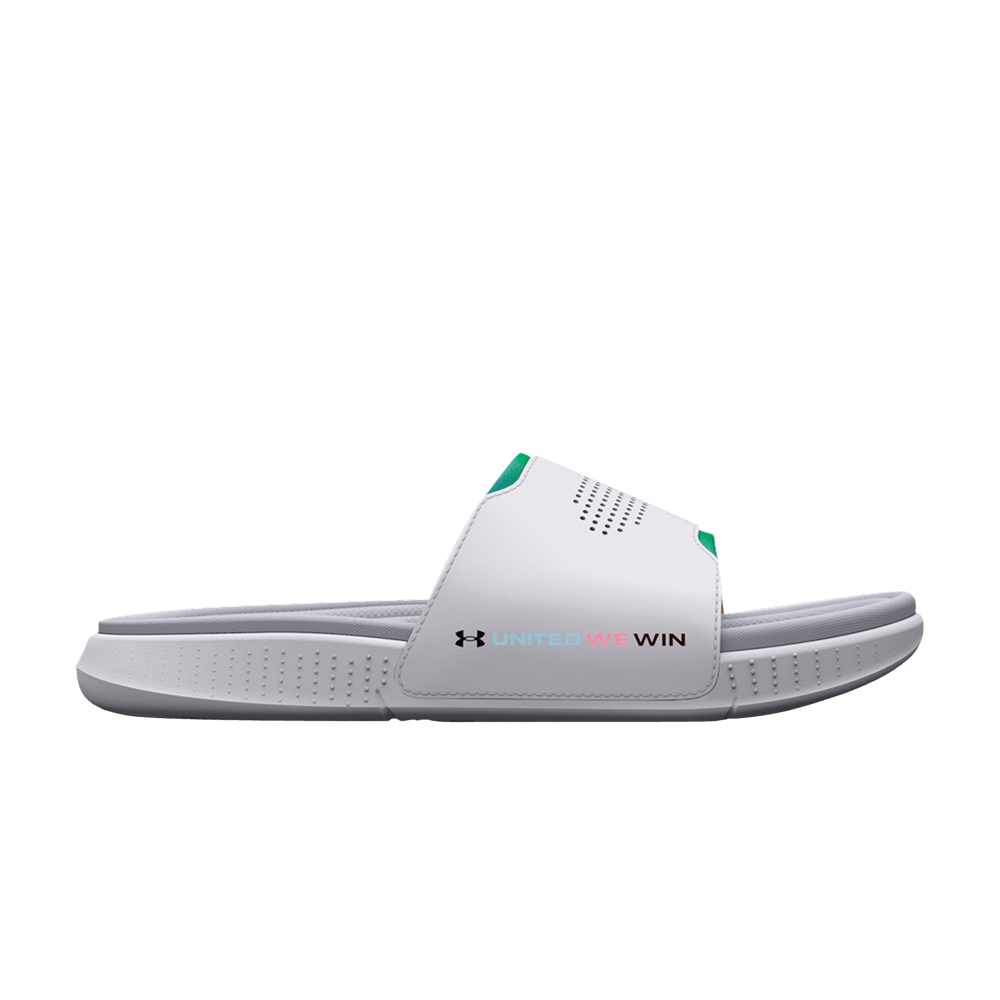Pre-owned Under Armour Ansa Elevate Slide 'pride' In White